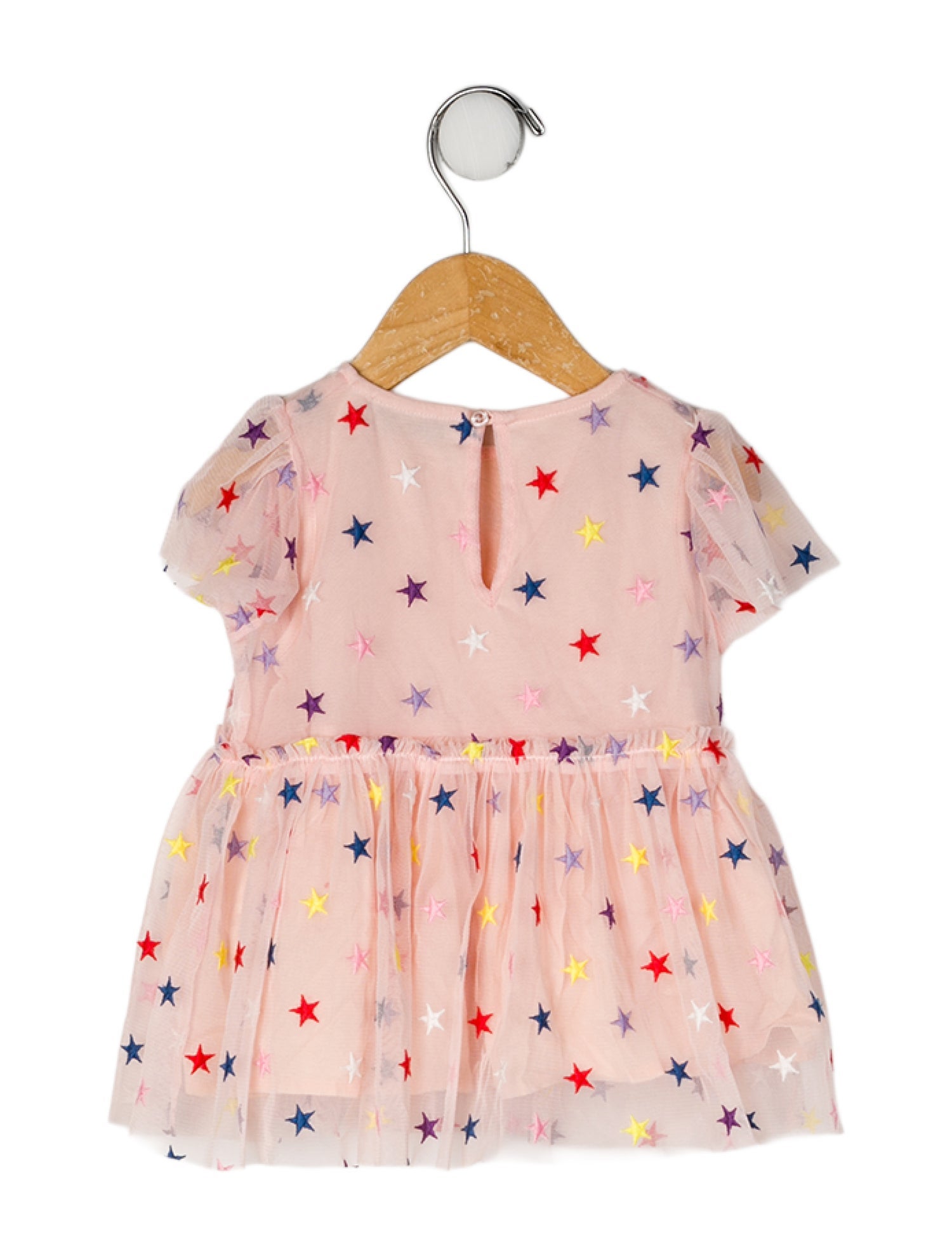 Stella McCartney Mesh Accent All Over Print Dress