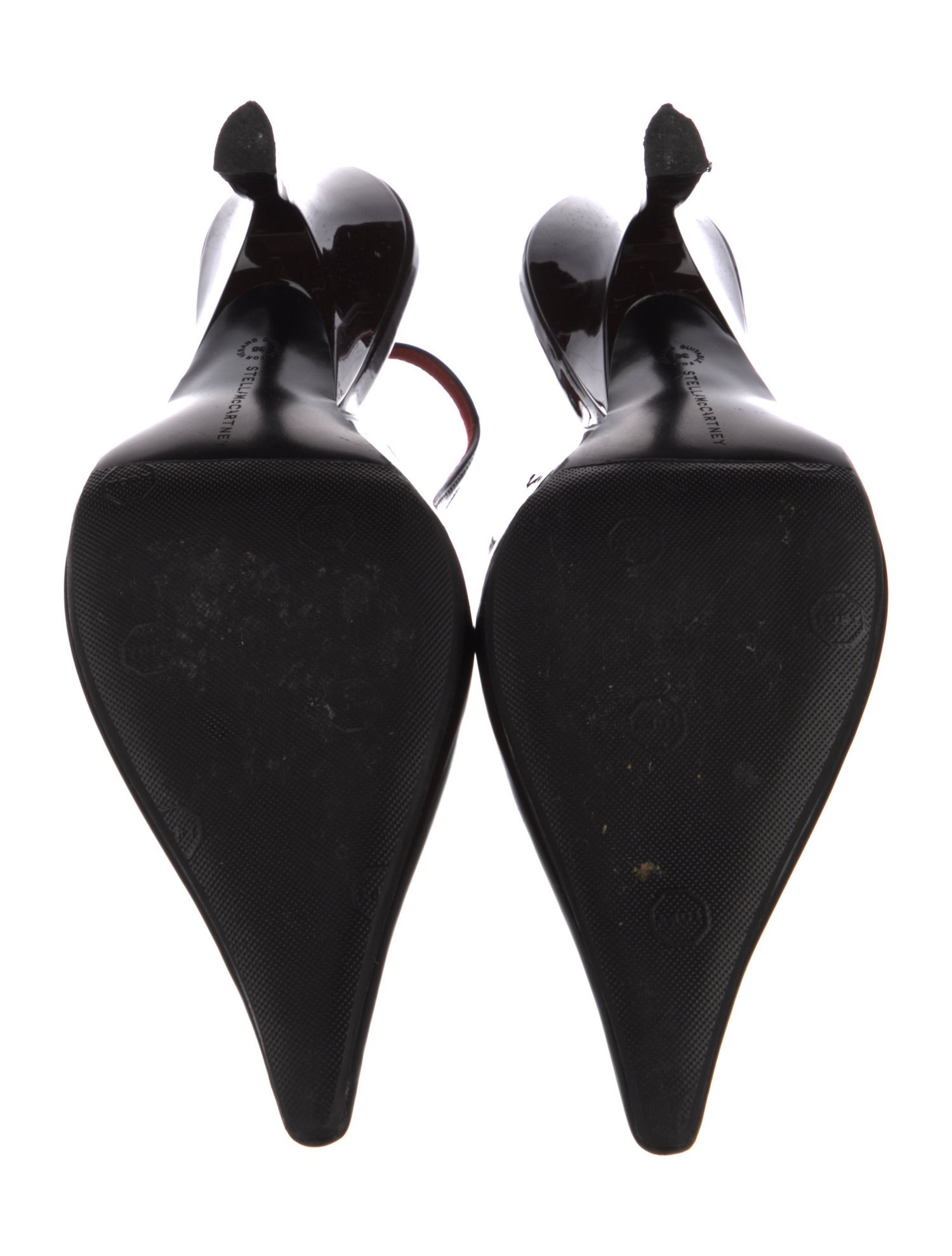 Vegetarian Patent Leather Slingback Pumps — 5/5