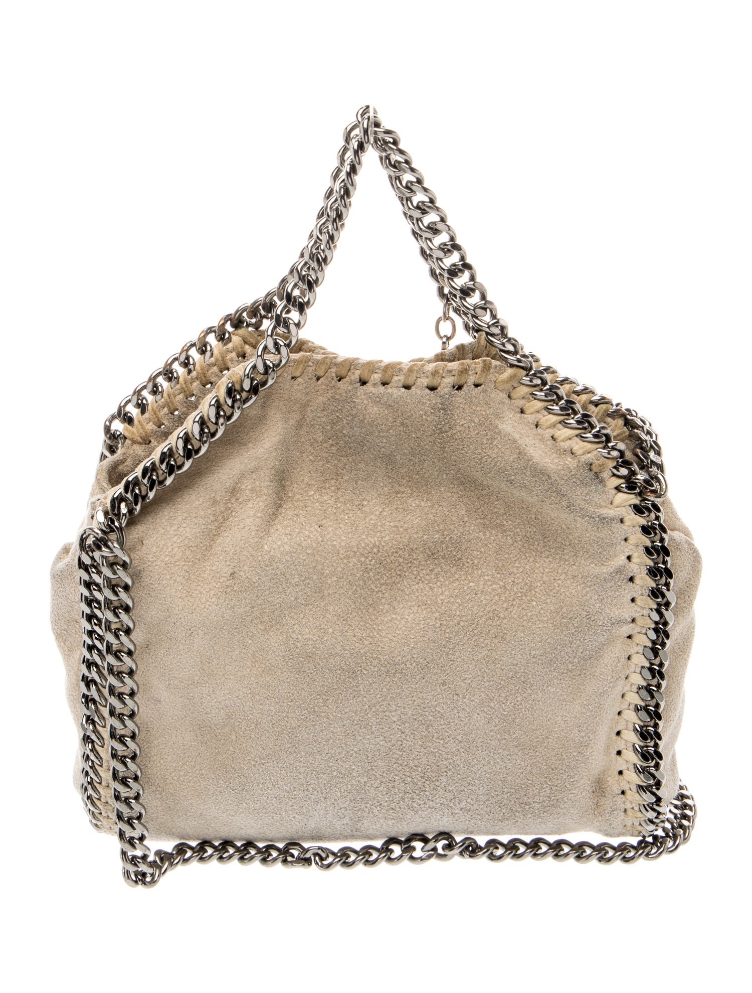 Stella McCartney Vegetarian Suede Tote - Gold Mini Bags, Handbags