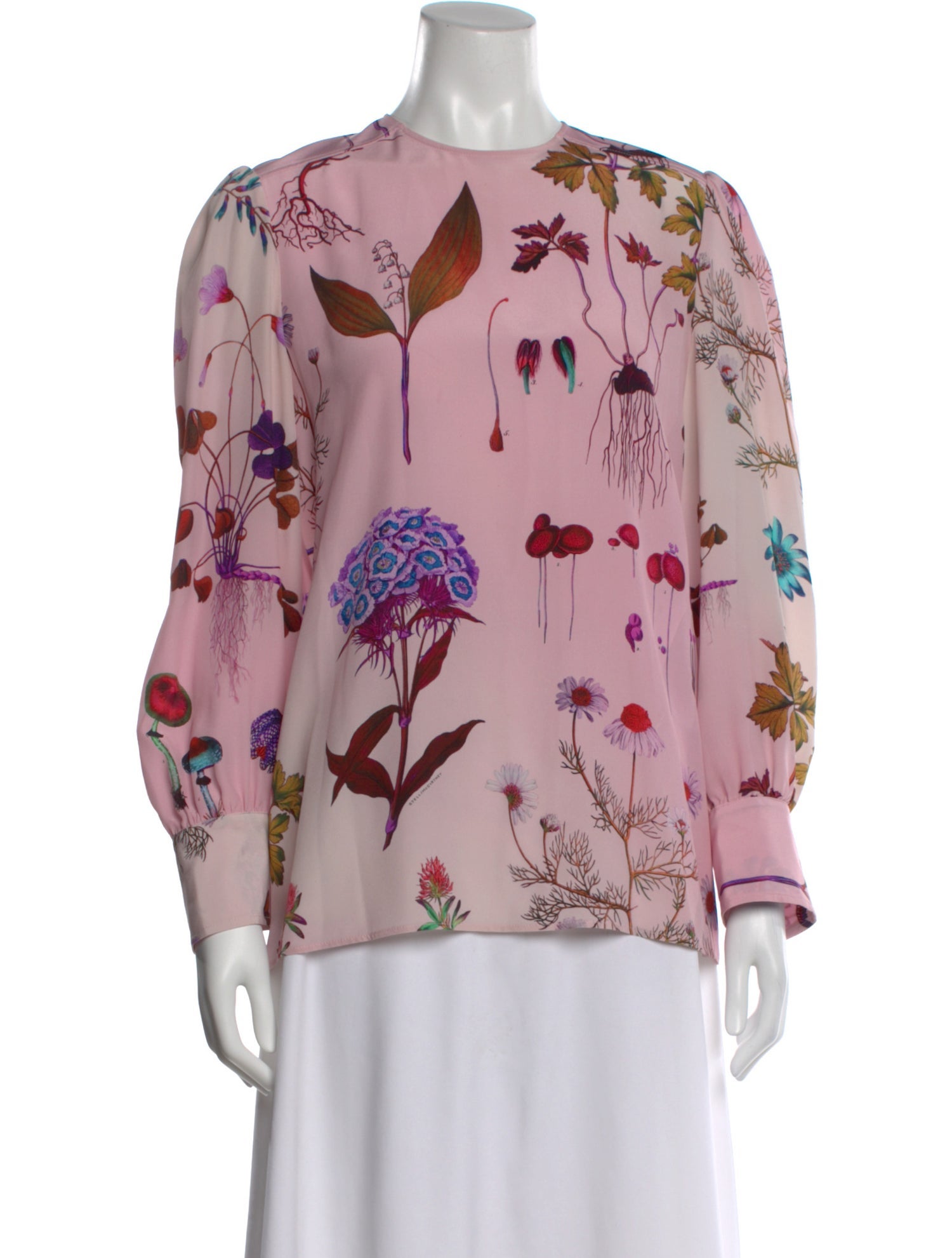 Stella McCartney Silk Floral Print Blouse