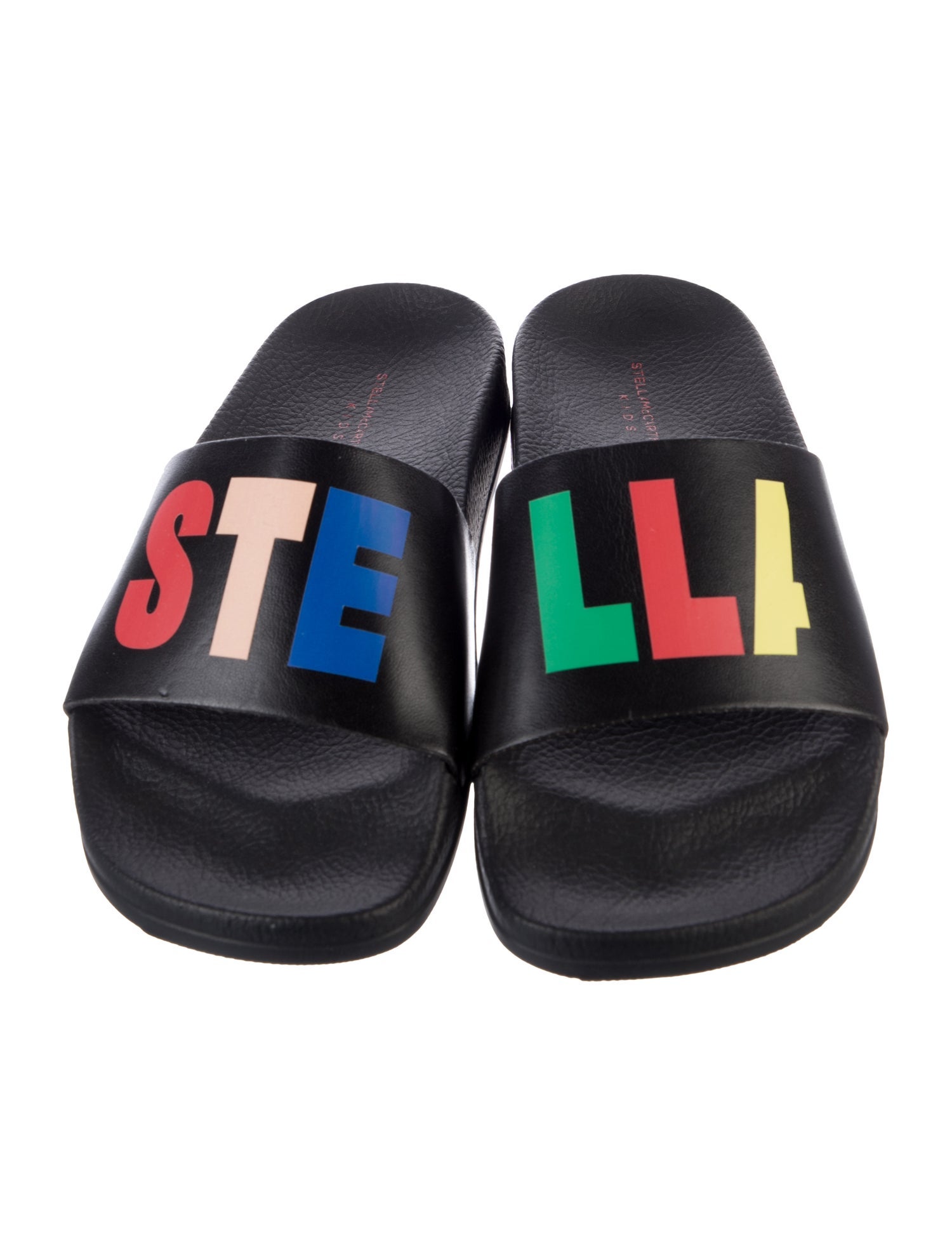 Stella McCartney Pattern Print Logo Slide Sandals
