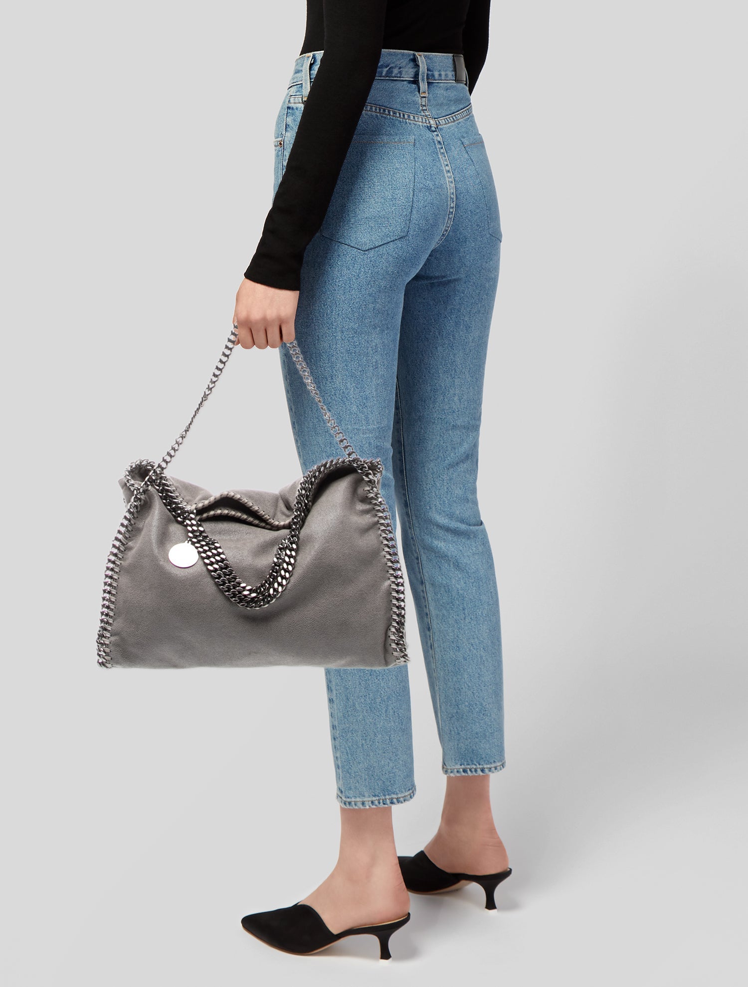 Stella McCartney Vegetarian Suede Top Handle Bag