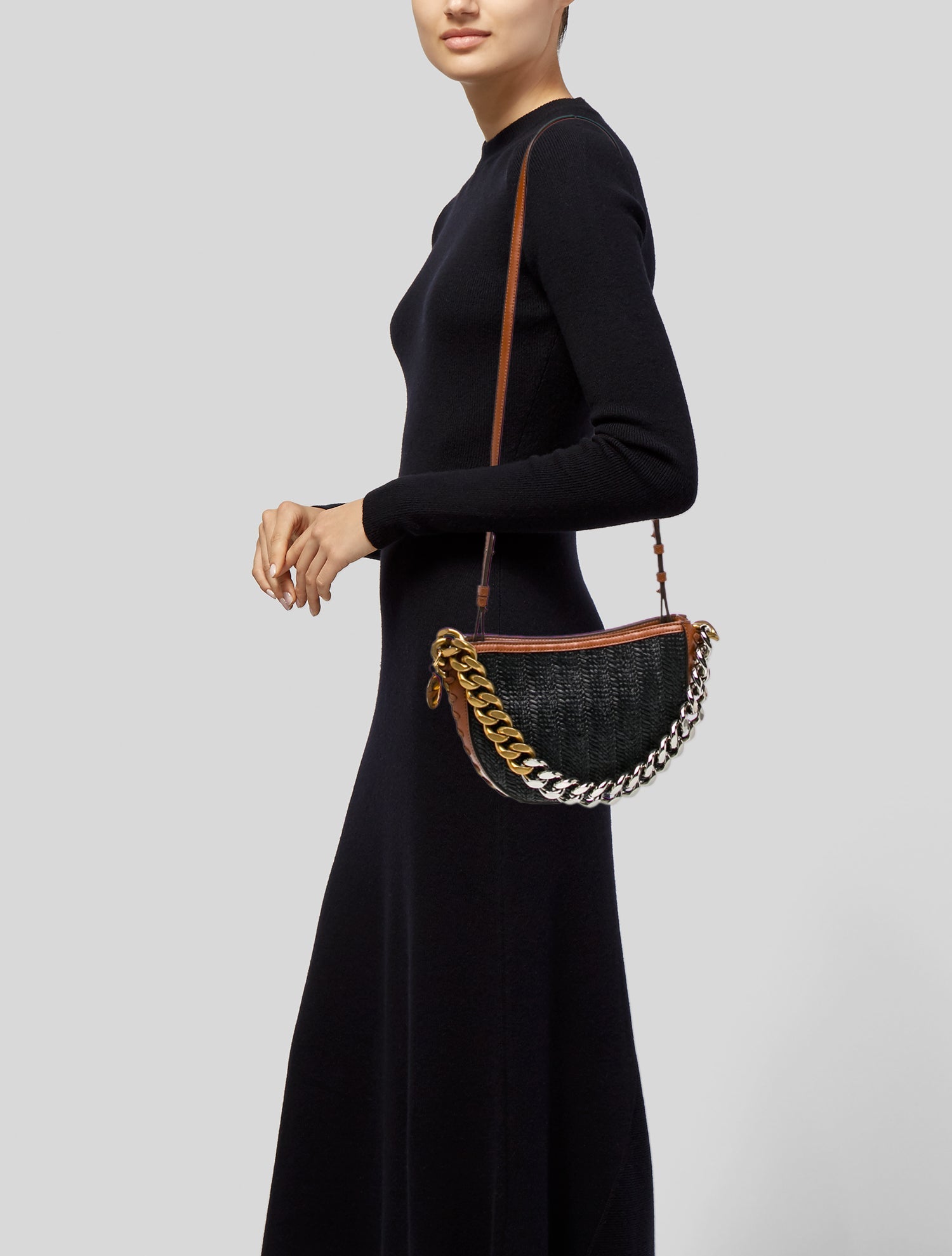 Stella McCartney Leather Top Handle Bag