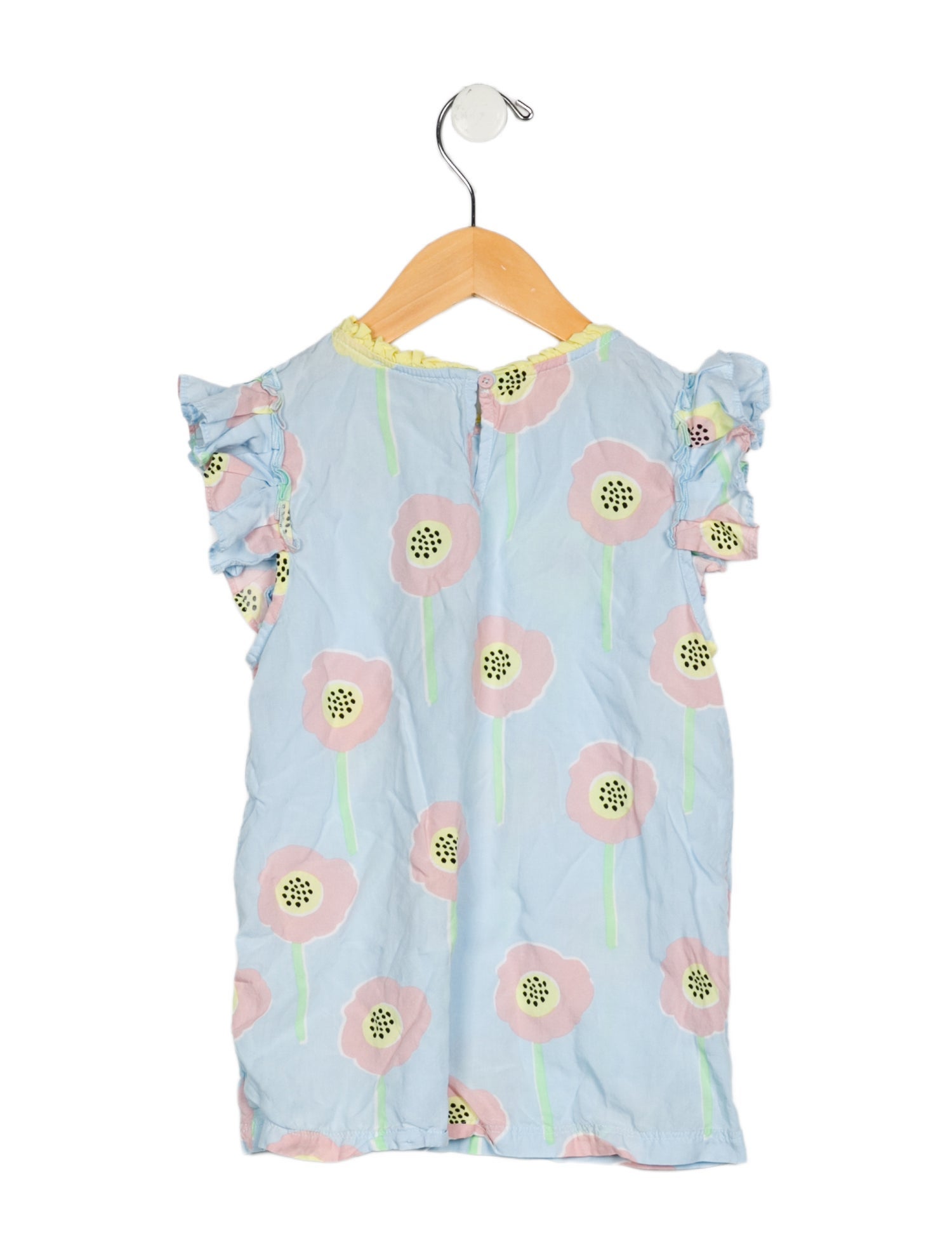 Stella McCartney Girls Pattern Printed Ruffle Embellished Shirt