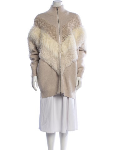 Pre-owned Stella Mccartney Virgin Wool Vest In Neutral