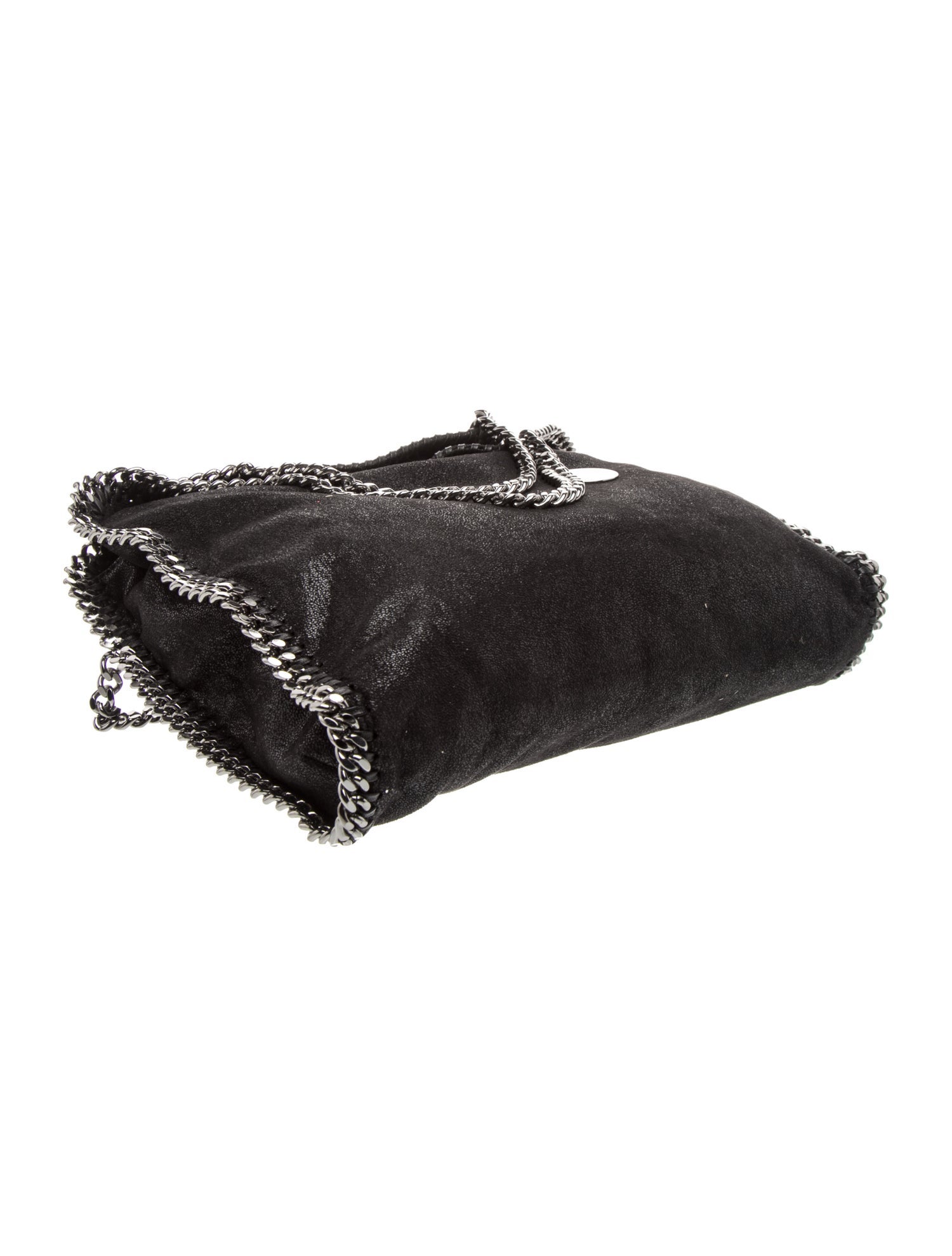 Stella McCartney Vegetarian Suede Tote - Black Handle Bags
