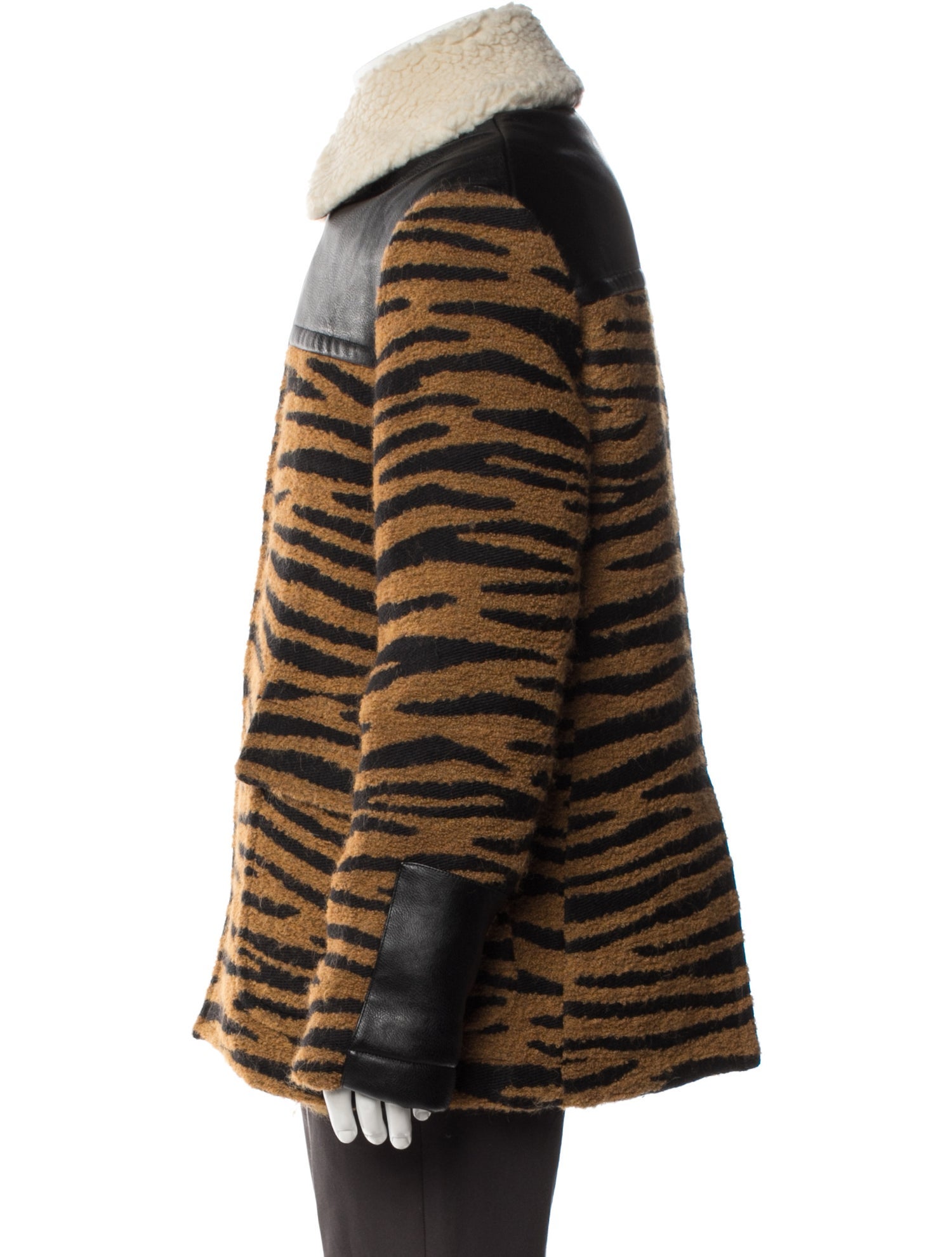 Stella McCartney Animal Print Puffer Coat