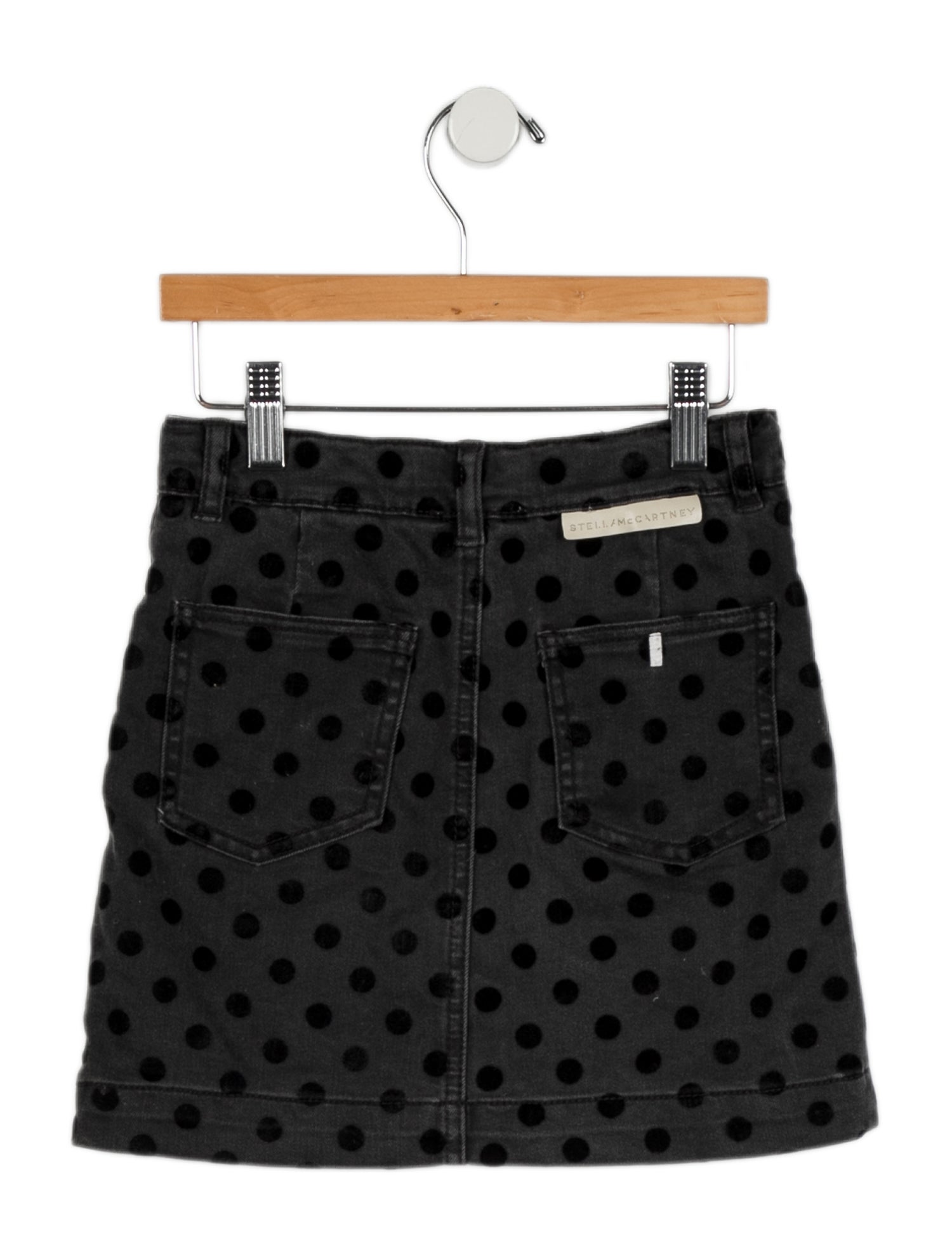 Stella McCartney Girls' Denim Polka Dot Skirt