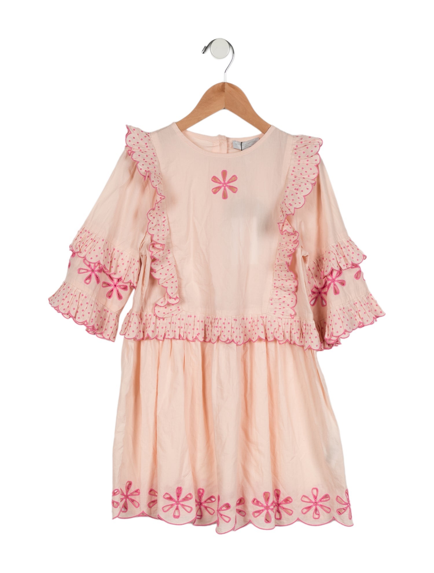 Stella McCartney Girls' Eyelet Trim Ruffled Dress w/Tags