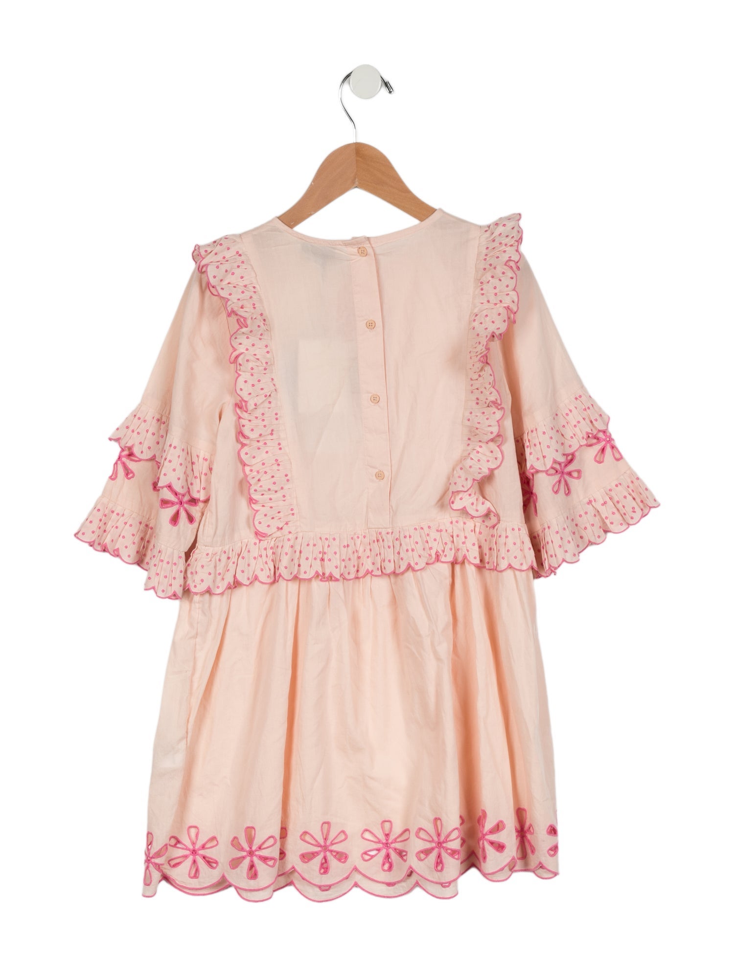 Stella McCartney Girls' Eyelet Trim Ruffled Dress w/Tags
