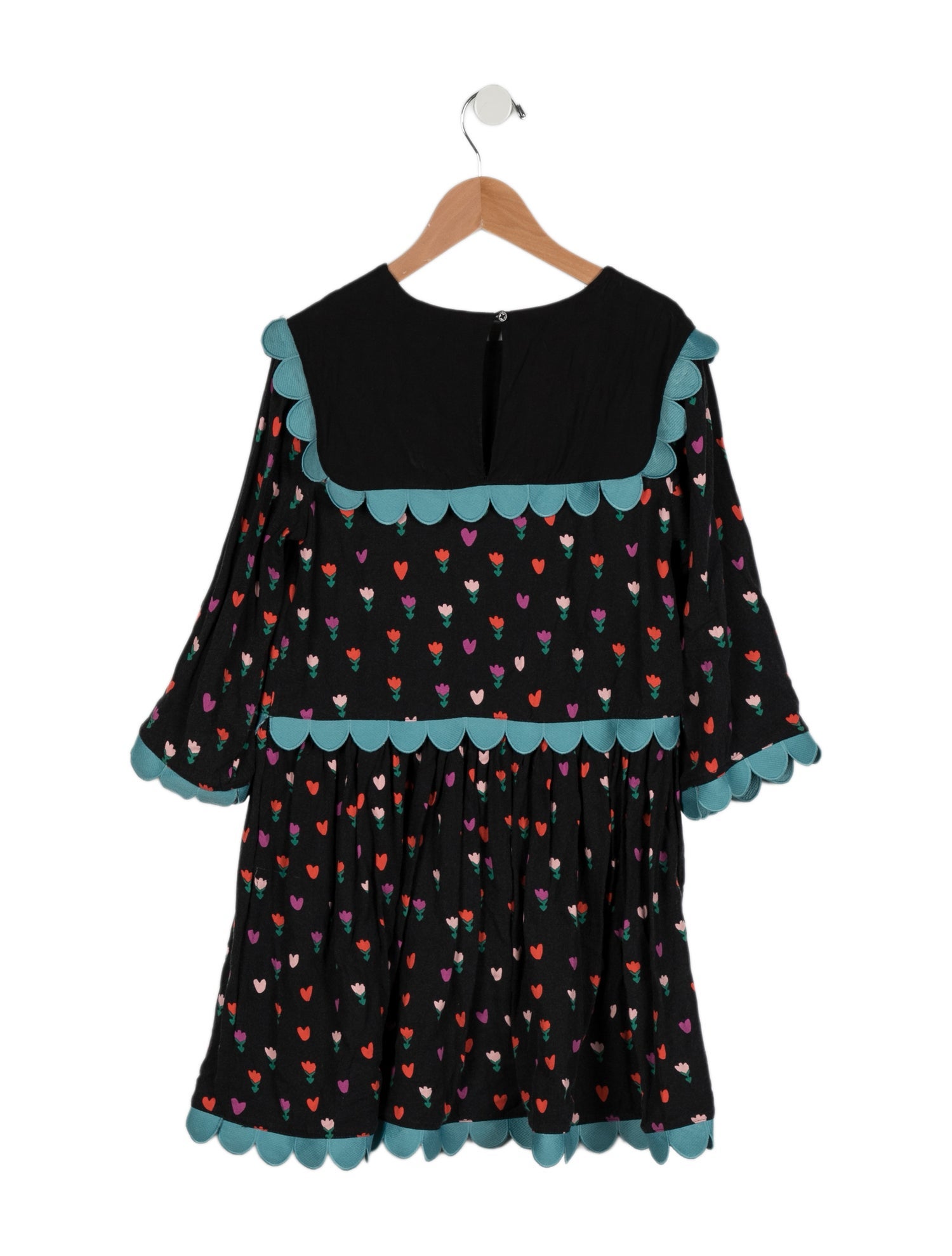 Stella McCartney Girls' Scalloped Embroidered Dress