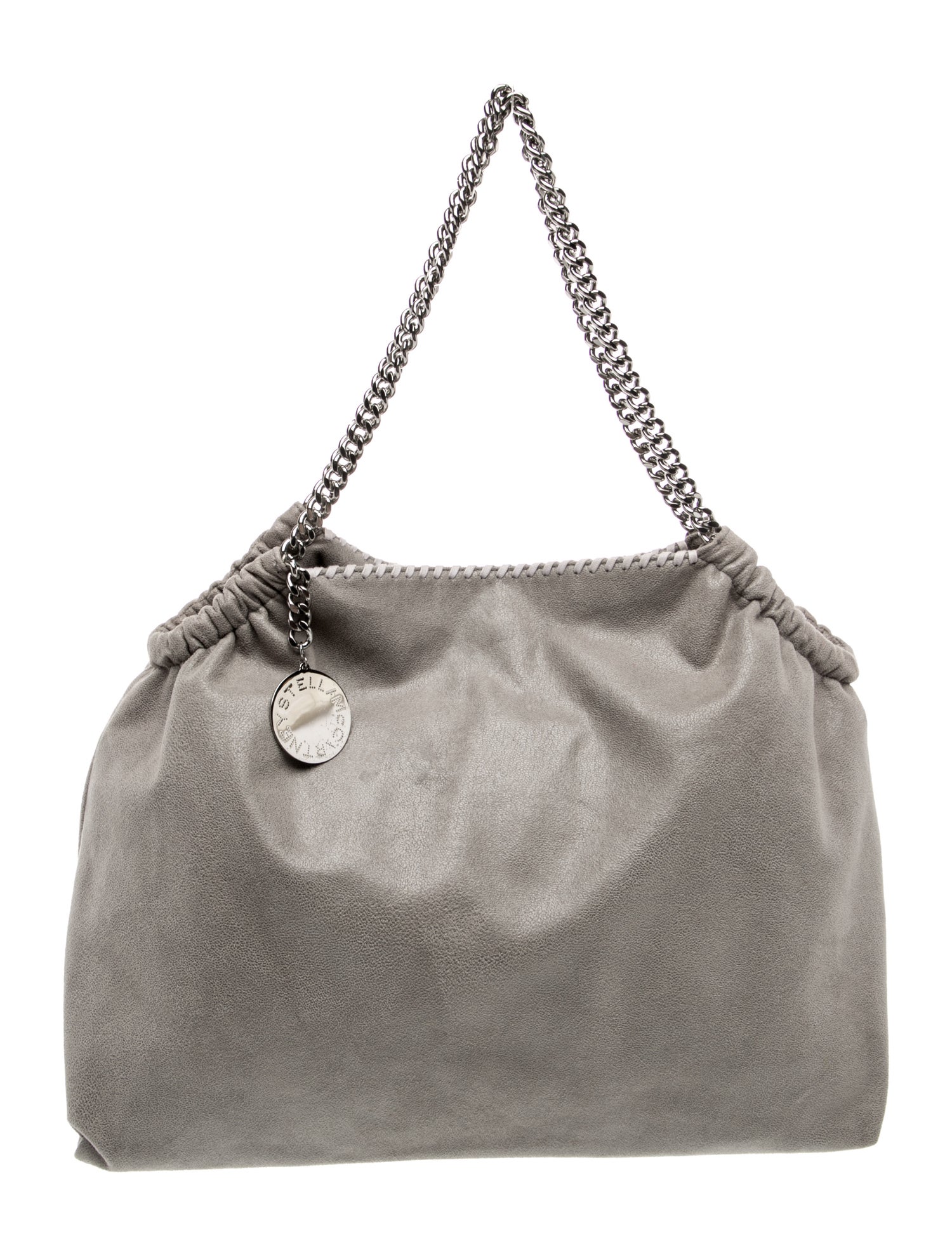 Stella McCartney グレー スエード バッグ Stella McCartney Vegetarian Suede Tote - Orange Totes, Handbags