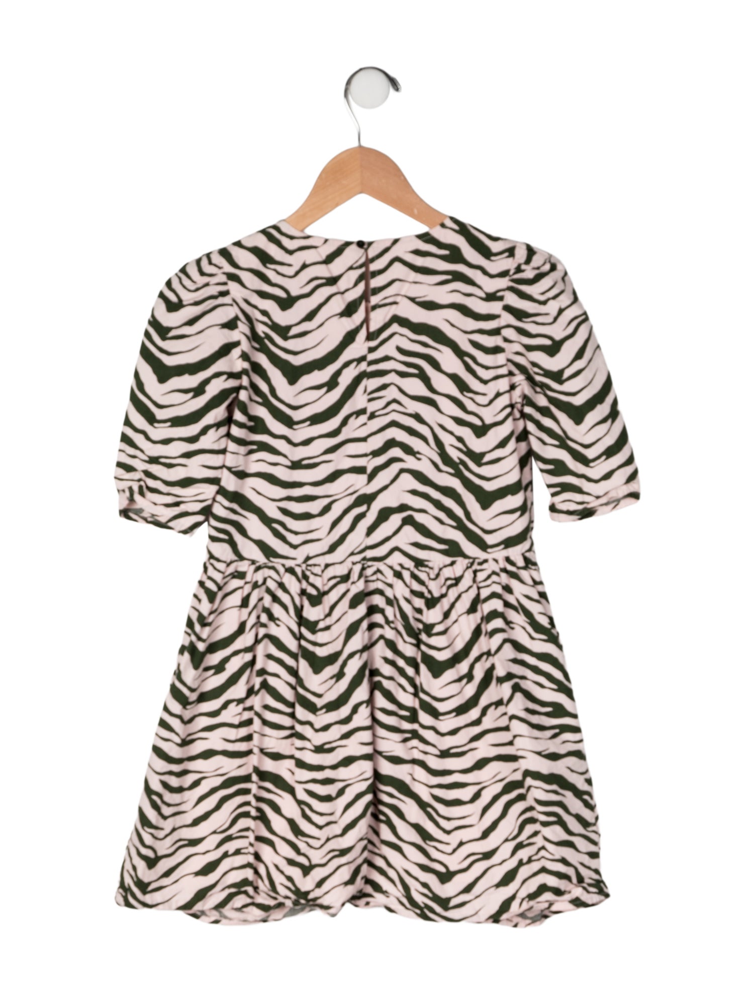 Stella McCartney Cotton Animal Print Short Sleeve Dress