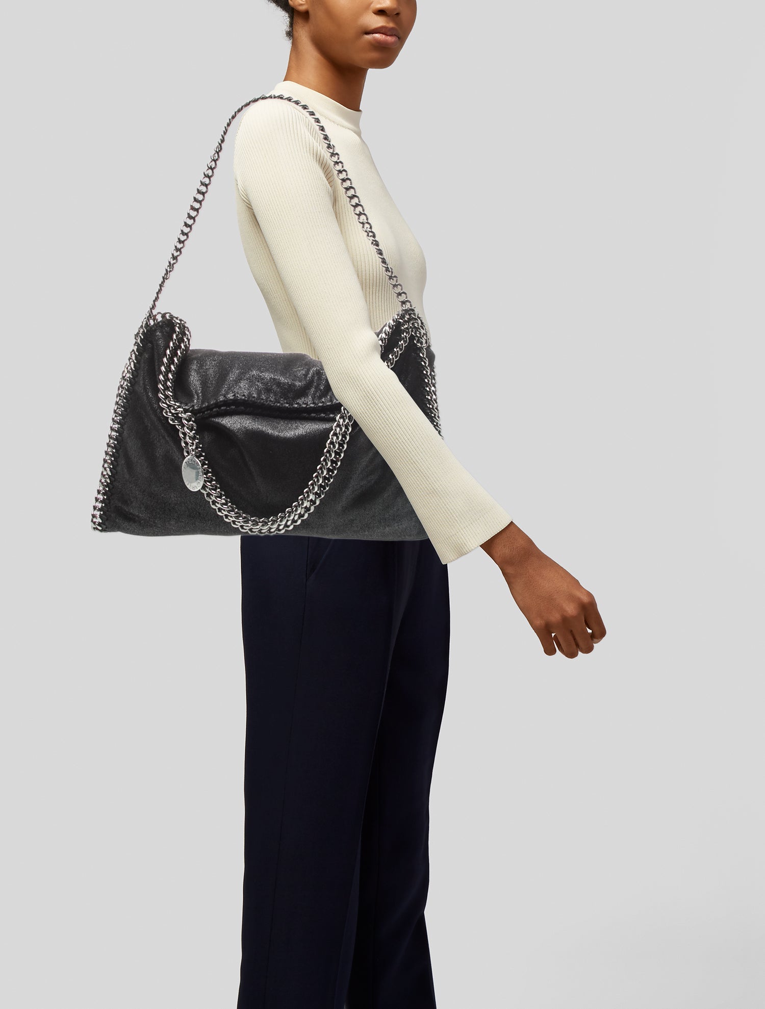 Stella McCartney Lucia Plexi Clutch - Green Clutches, Handbags