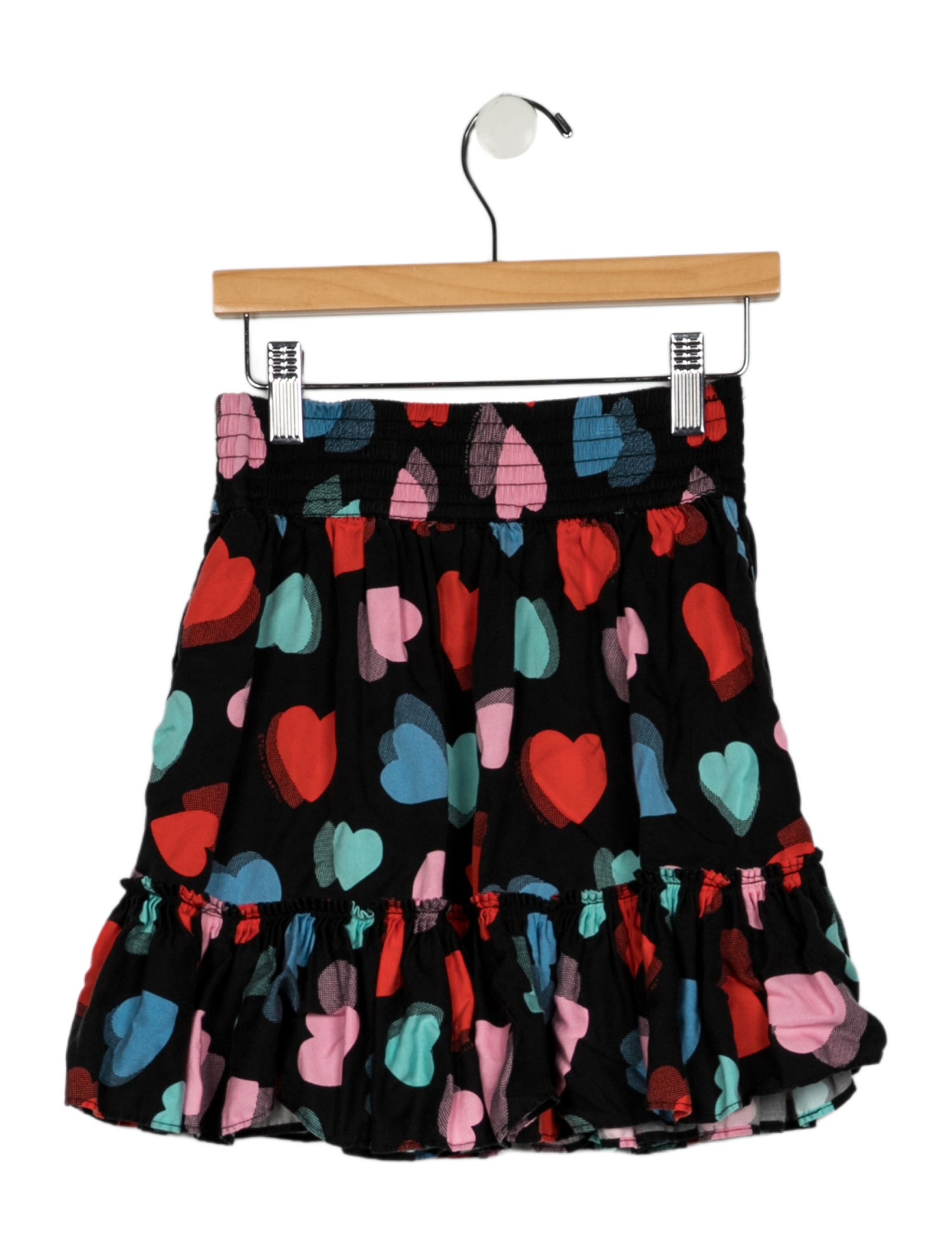 Stella McCartney Black and multicolor patterned skirt