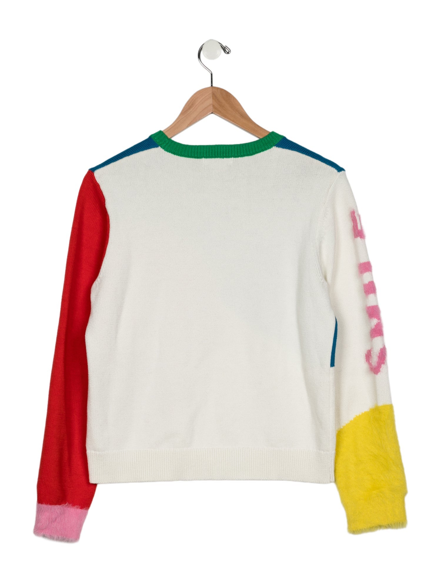 Stella McCartney Cotton neutral and multicolor patterned sweater