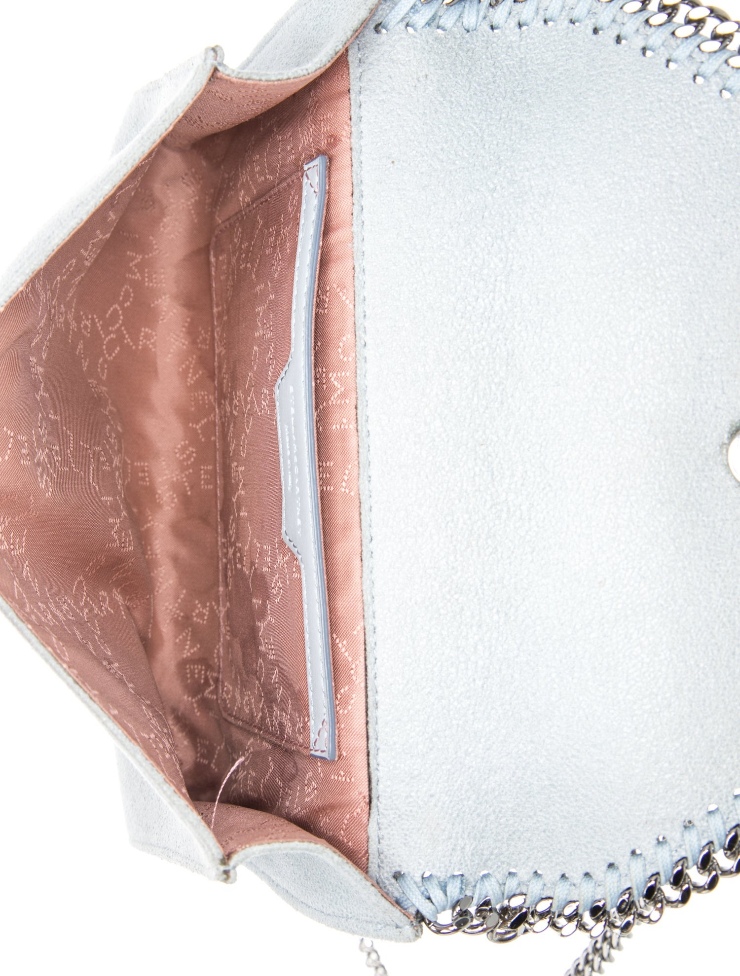 Stella McCartney Vegetarian Suede Clutch - Blue Crossbody Bags