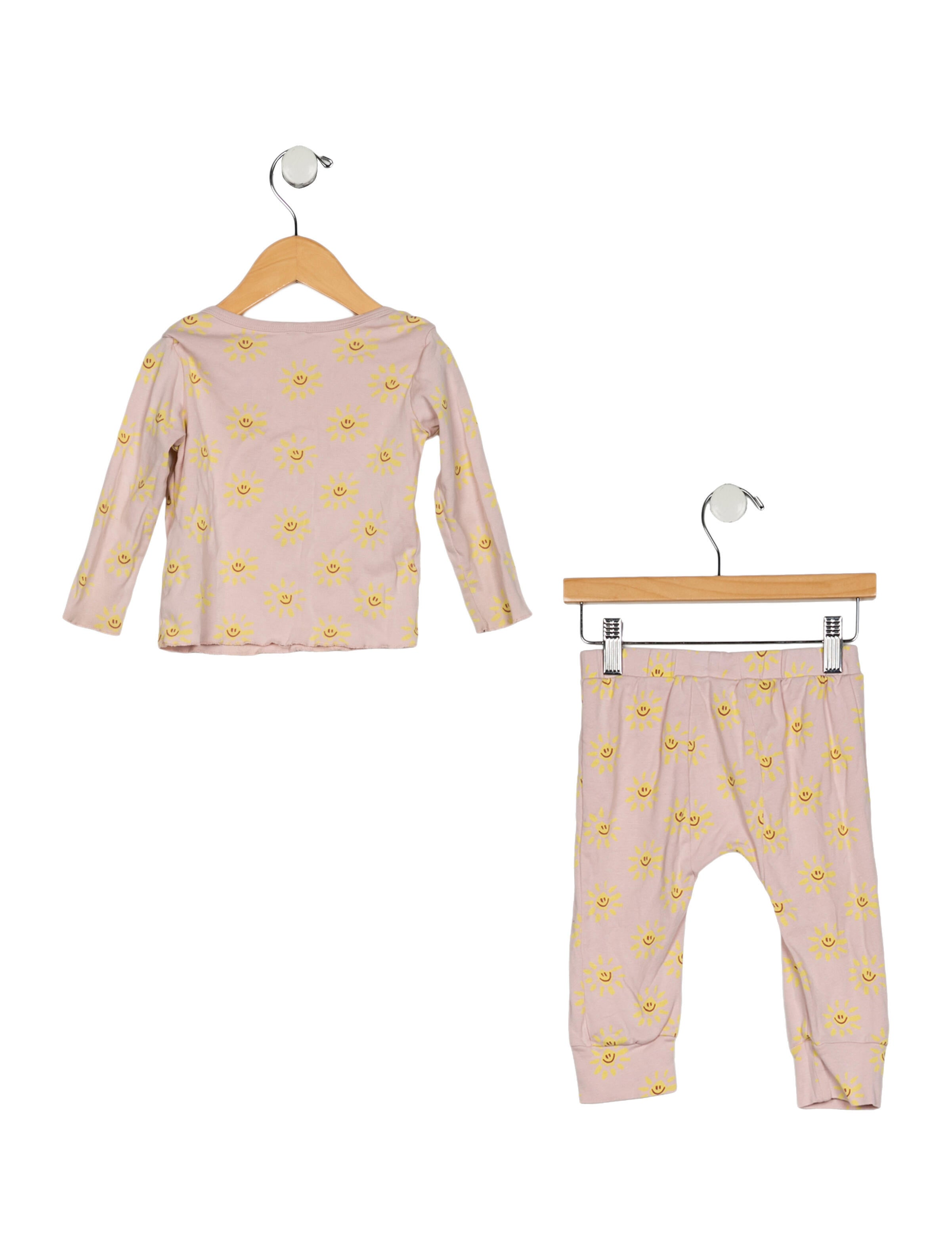 Stella McCartney Cotton pink patterned two piece top and bottom set