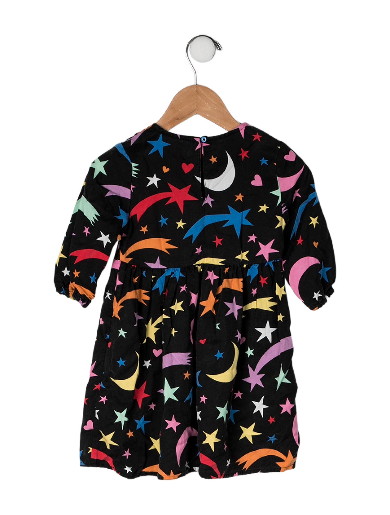 Stella McCartney Long Sleeve All Over Print Dress