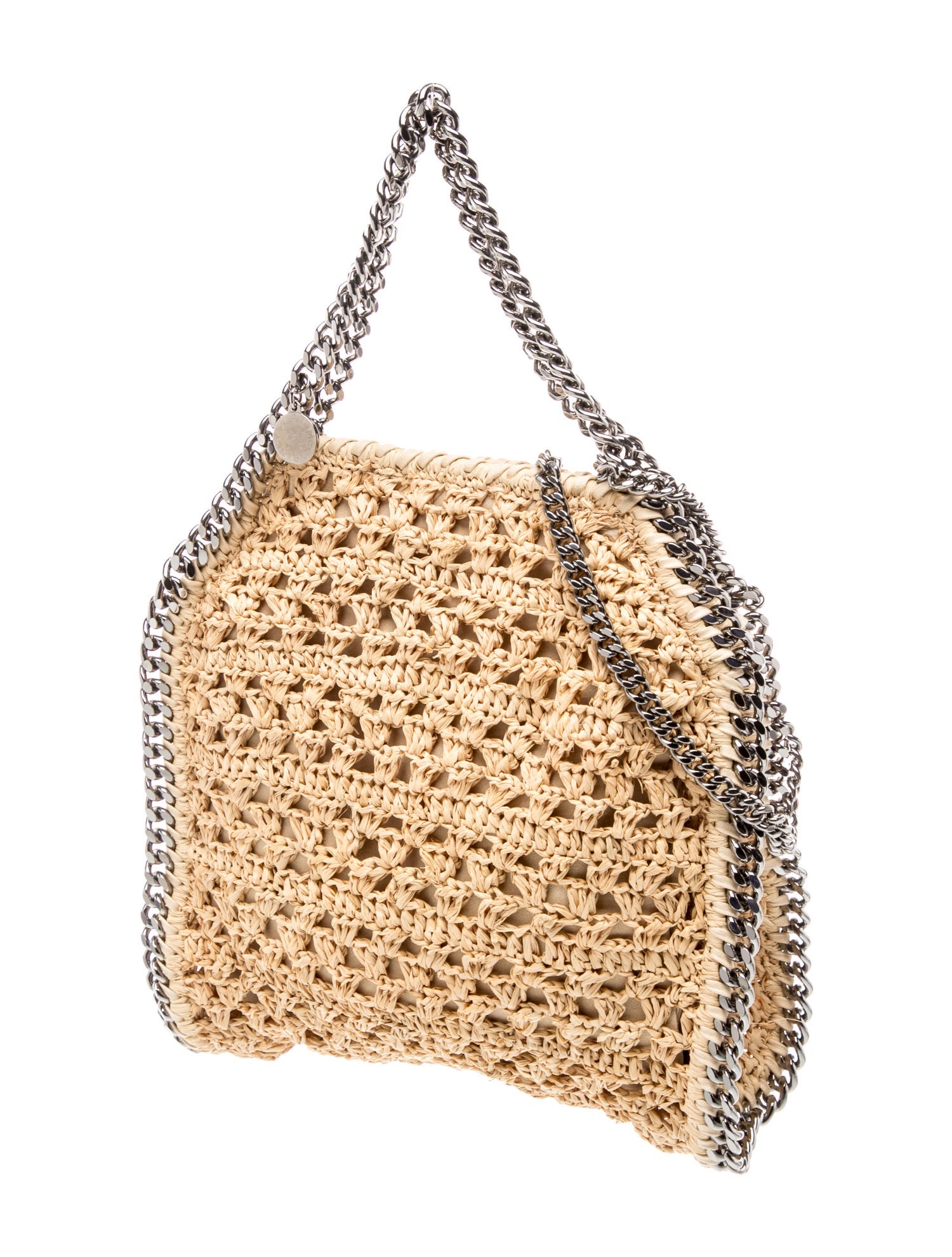Stella McCartney Straw Top Handle Bag - Neutrals Handle Bags