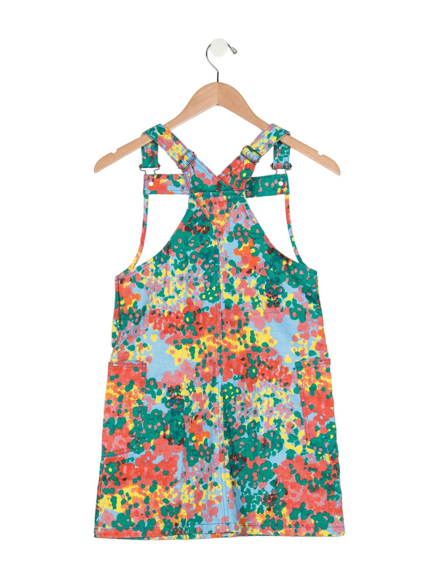 Stella McCartney Pattern Print Denim Overall Dress