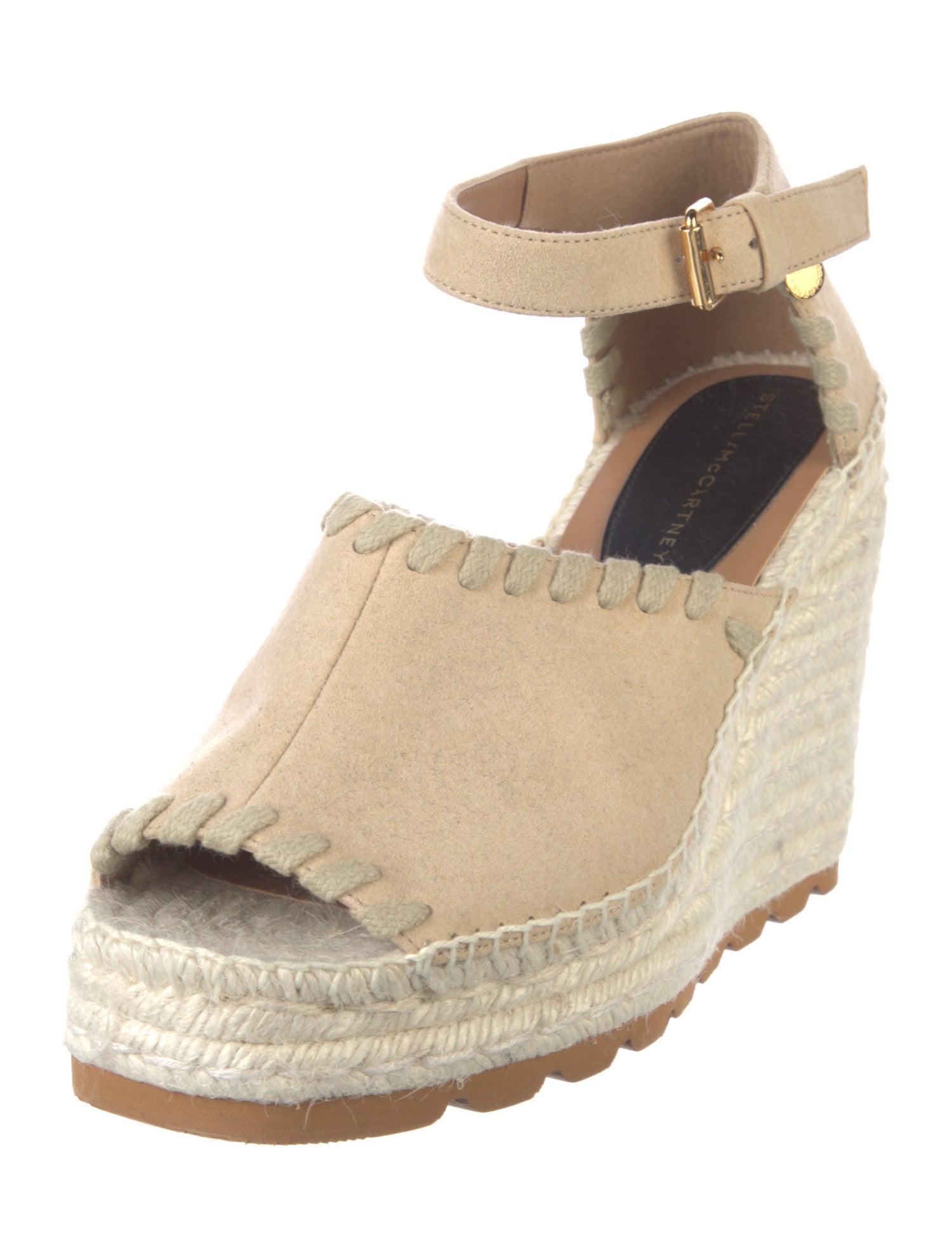 Stella McCartney Suede Colorblock Pattern Slingback Pumps