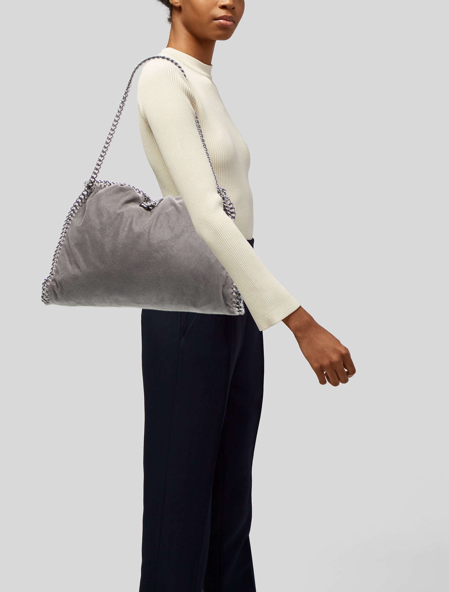 Stella McCartney Raffia Fringe Bag - Neutrals Handle Bags