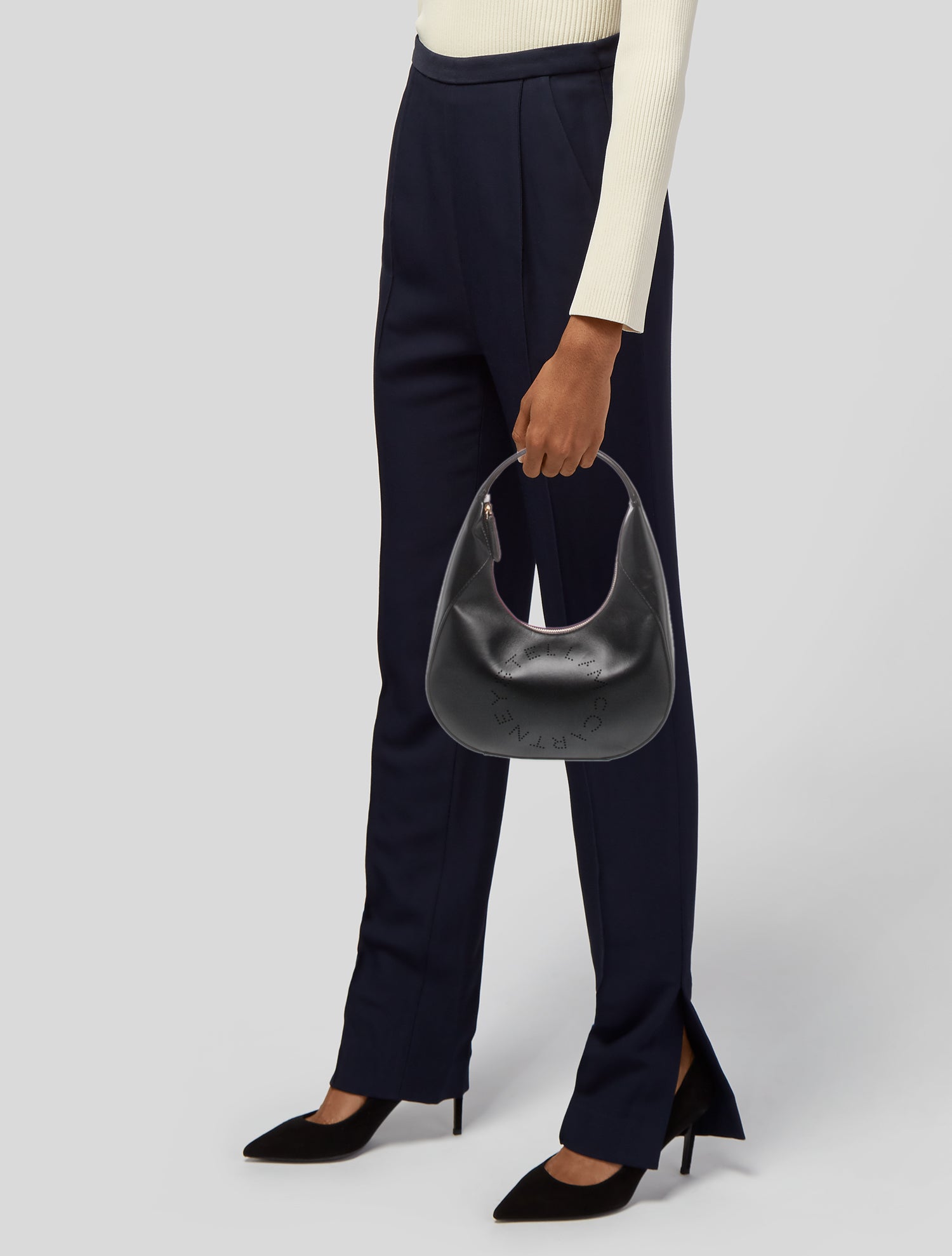 Chanel Diagonal CC Ligne Accordion Bag - Grey Shoulder Bags