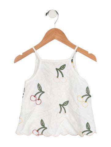 Pre-owned Stella Mccartney Babies' Toddler Girls' Sleeveless Top In White