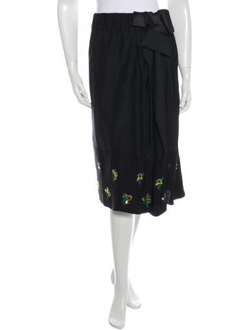 Stella McCartney Floral Knee-Length Skirt w/ Tags