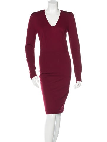 Stella McCartney Long Sleeve Midi Dress