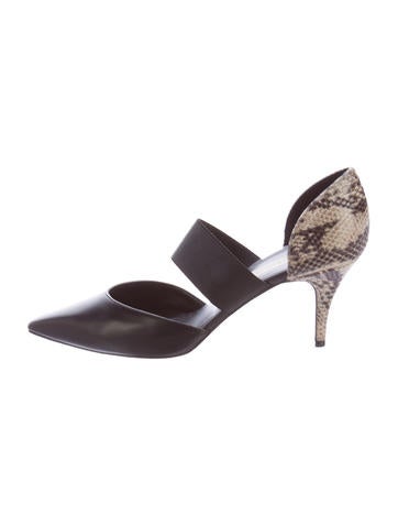 Stella McCartney Embossed Pointed Pumps