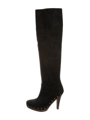 Stella McCartney Knee-High Round-Toe Boots