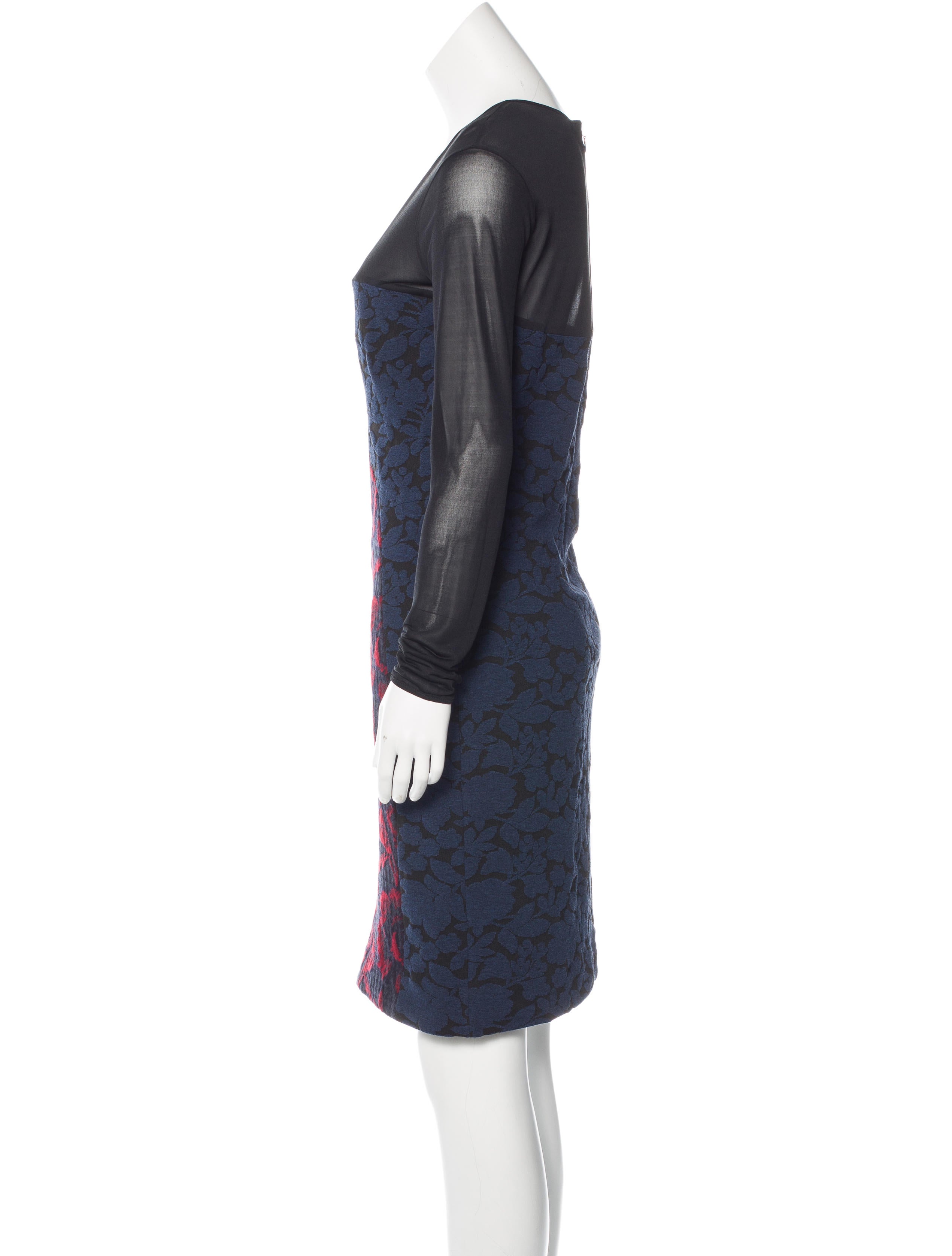 stella mccartney patterned sleeve dress clothing stella mccartney patterned sleeve dress clothing