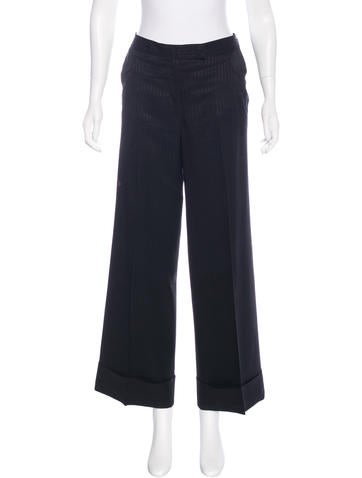 Stella McCartney Striped Wide-Leg Pants