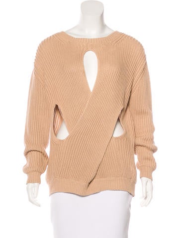 Stella McCartney Cutout Rib Knit Sweater