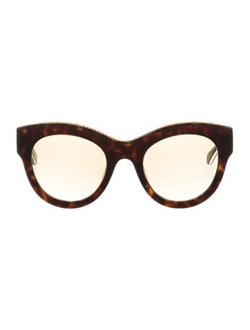 Stella McCartney Cat-Eye Chain-Link Sunglasses