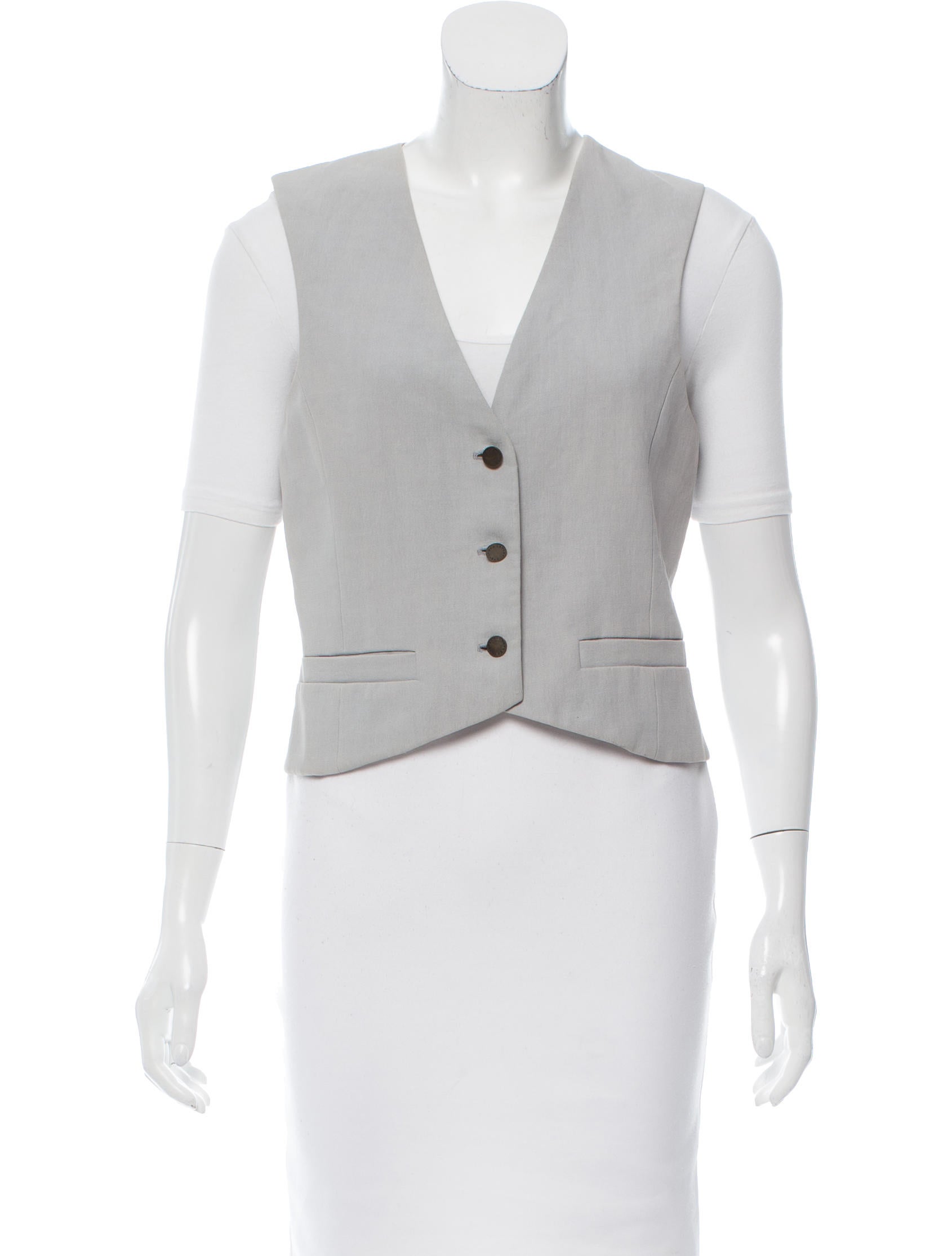 stella mccartney single breasted v neck vest clothing stella mccartney single breasted v neck vest clothing