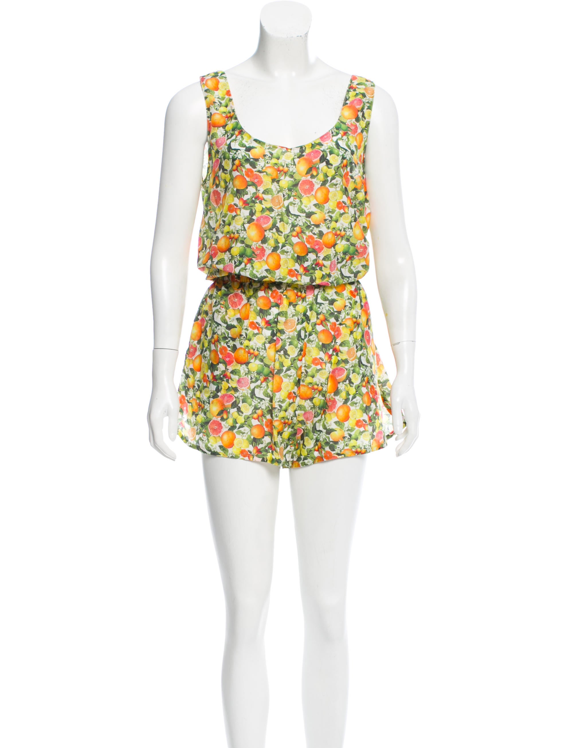 Stella McCartney Citrus Print Sleeveless Romper w/ Tags
