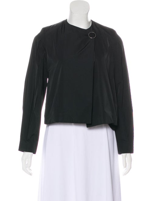 Stella McCartney Collarless Crew Neck Blazer Black