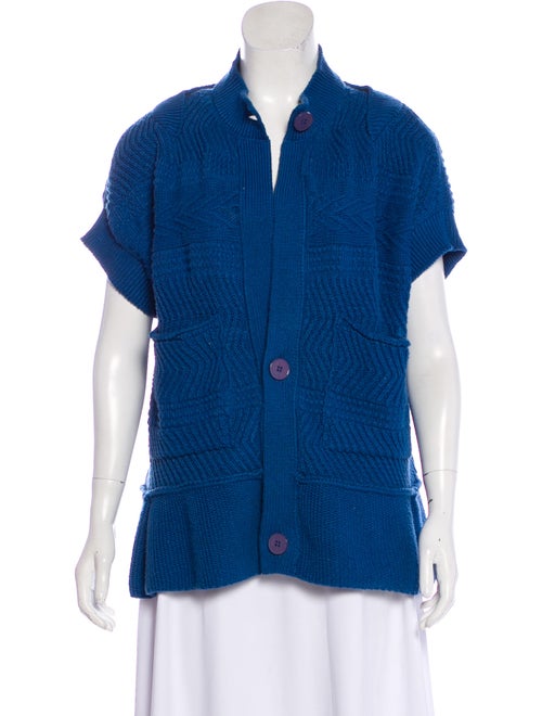 Stella McCartney Short Sleeve Button-Up Cardigan