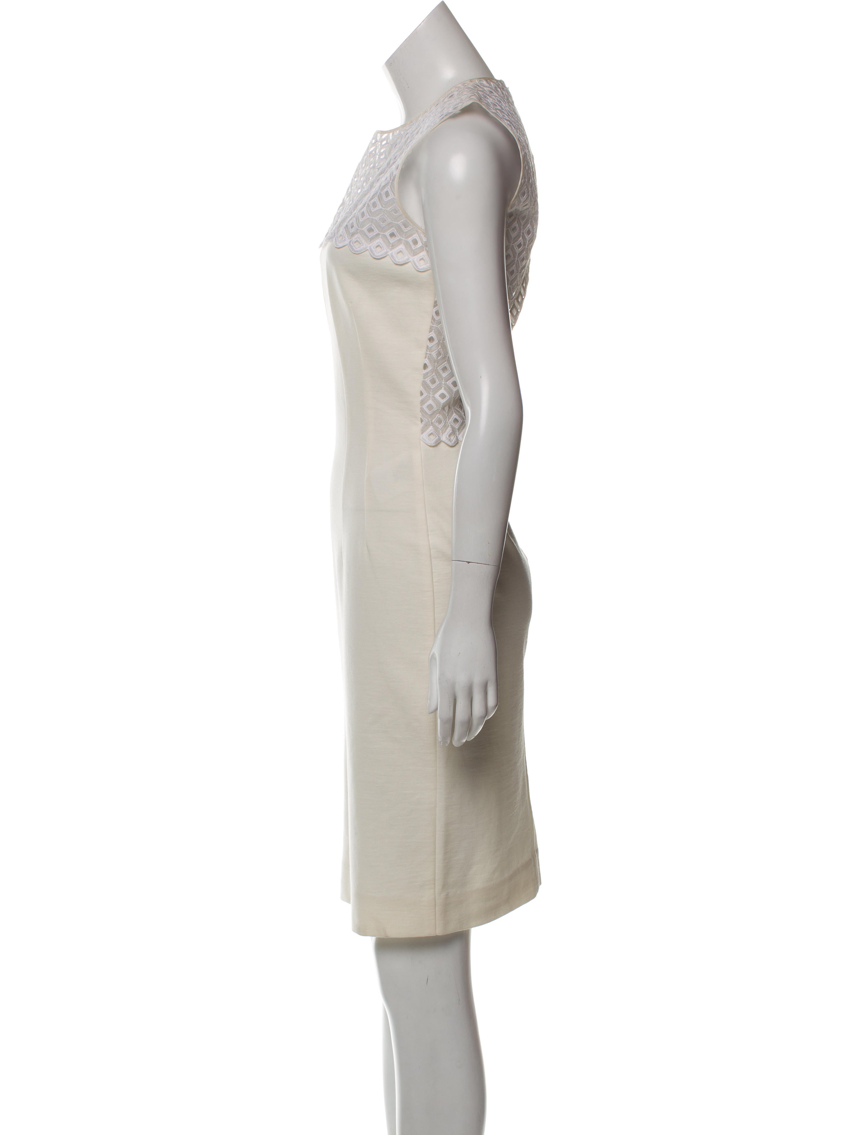 Stella McCartney Eyelet Knee-Length Dress