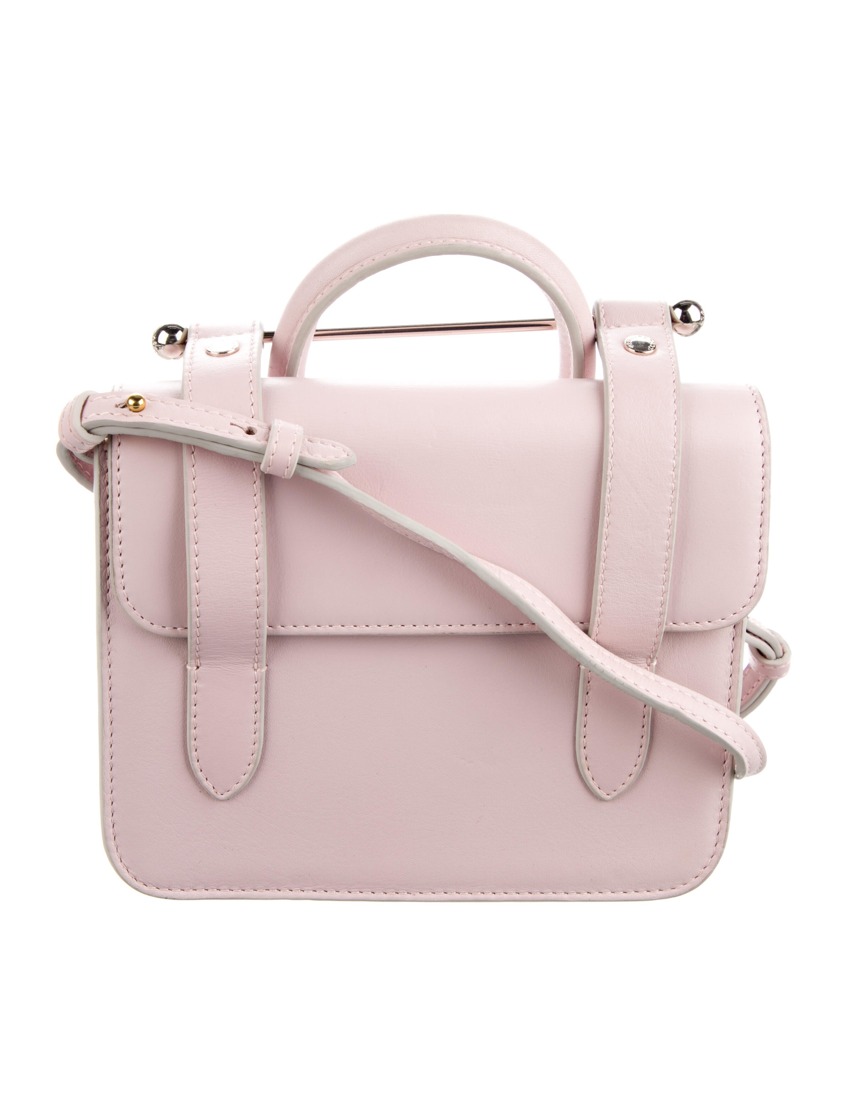 Strathberry Leather Crossbody Bag Pink Crossbody Bags, Handbags