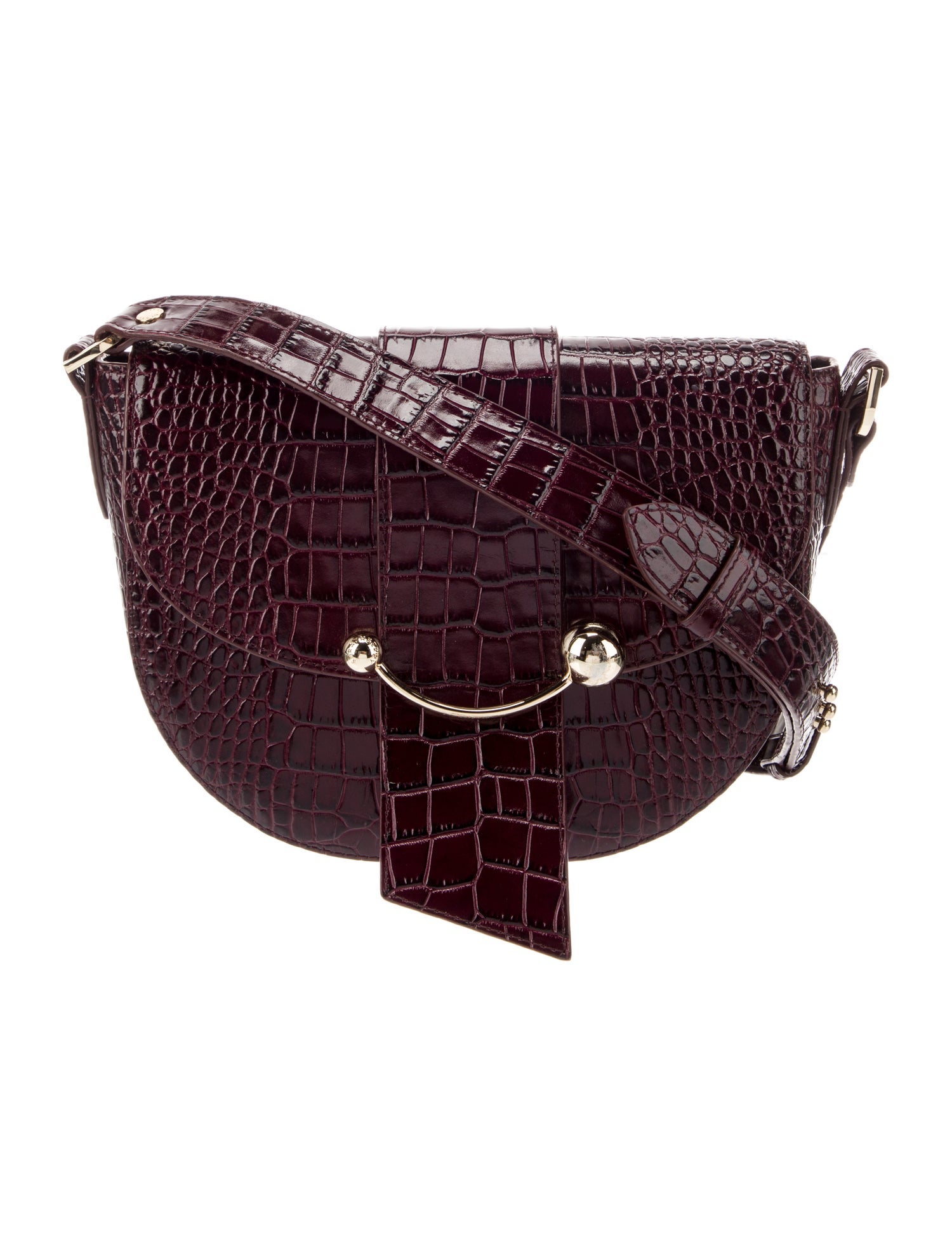 Strathberry Embossed Leather Crossbody Bag