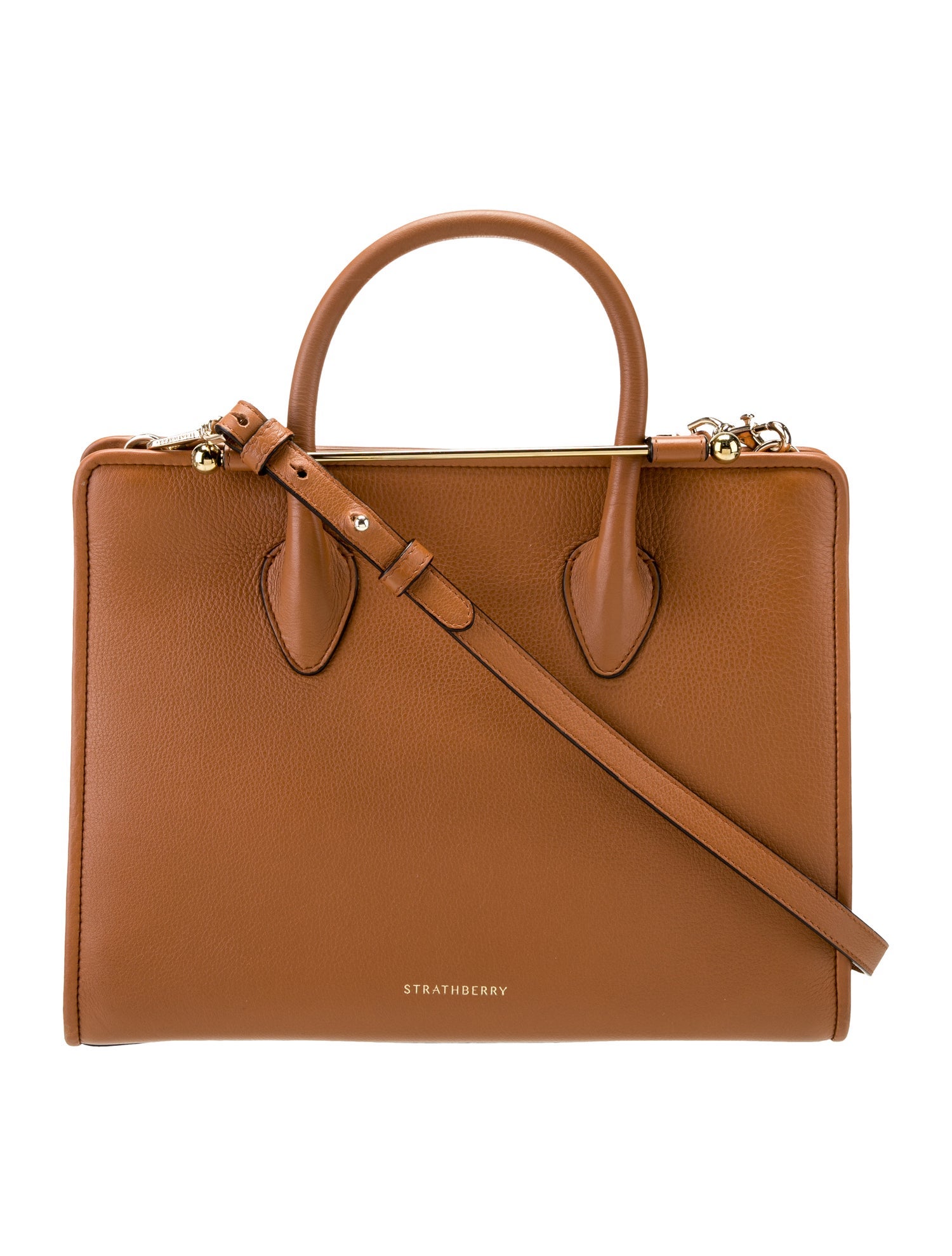 Strathberry Leather Top Handle Bag