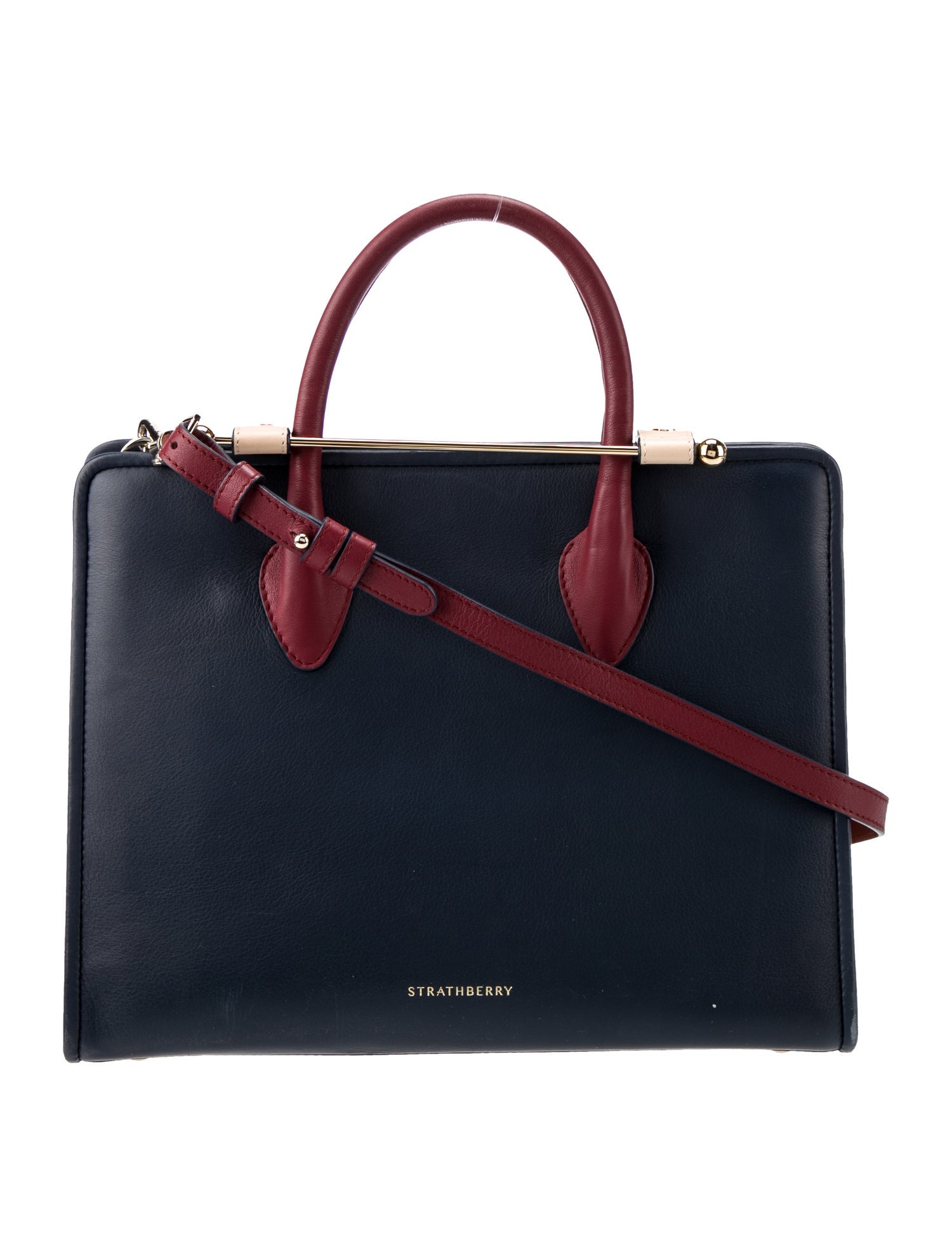 Strathberry Leather Top Handle Bag