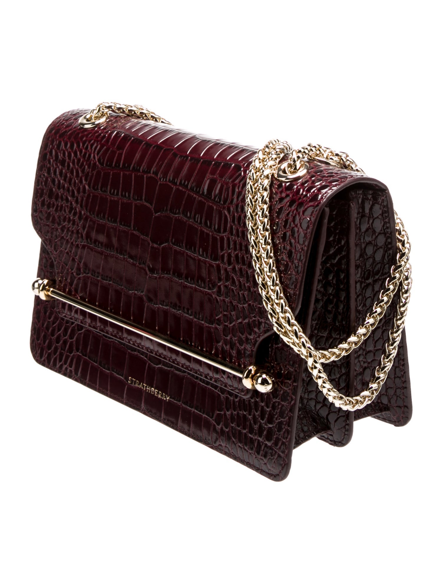 Strathberry Embossed Leather Shoulder Bag