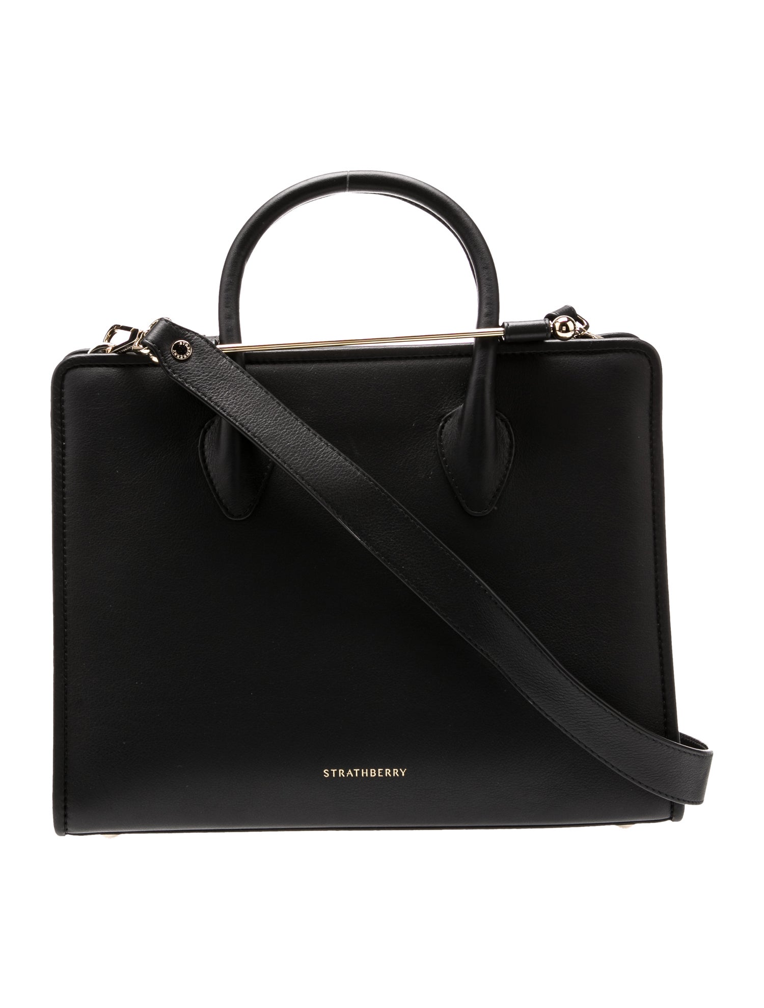 Strathberry Leather Top Handle Bag