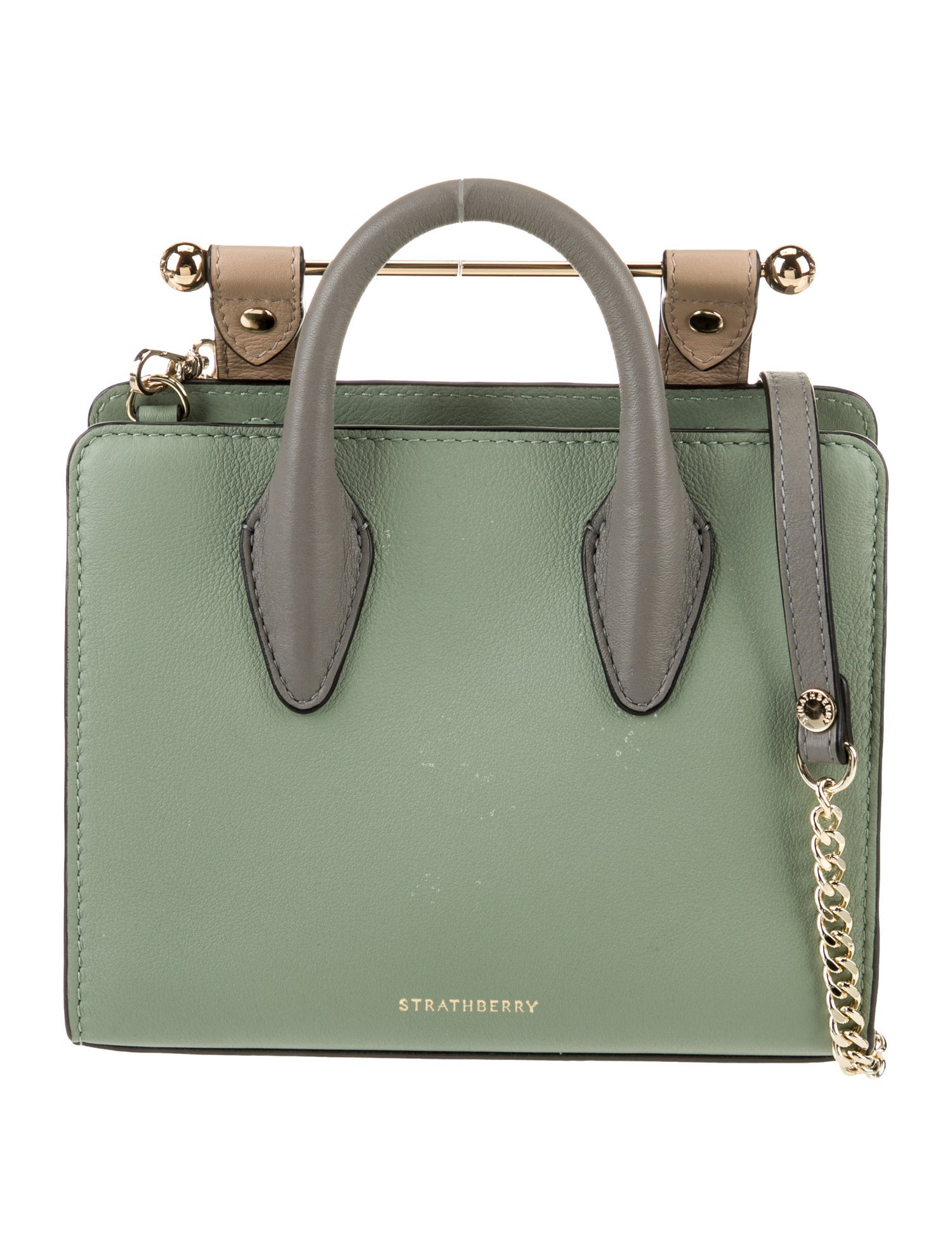 Strathberry Leather Top Handle Bag