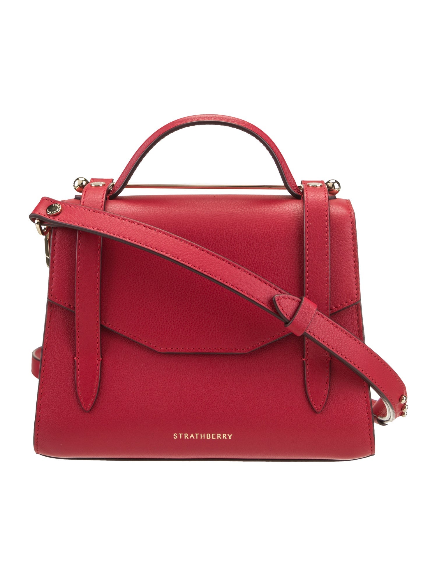 Strathberry Leather Top Handle Bag